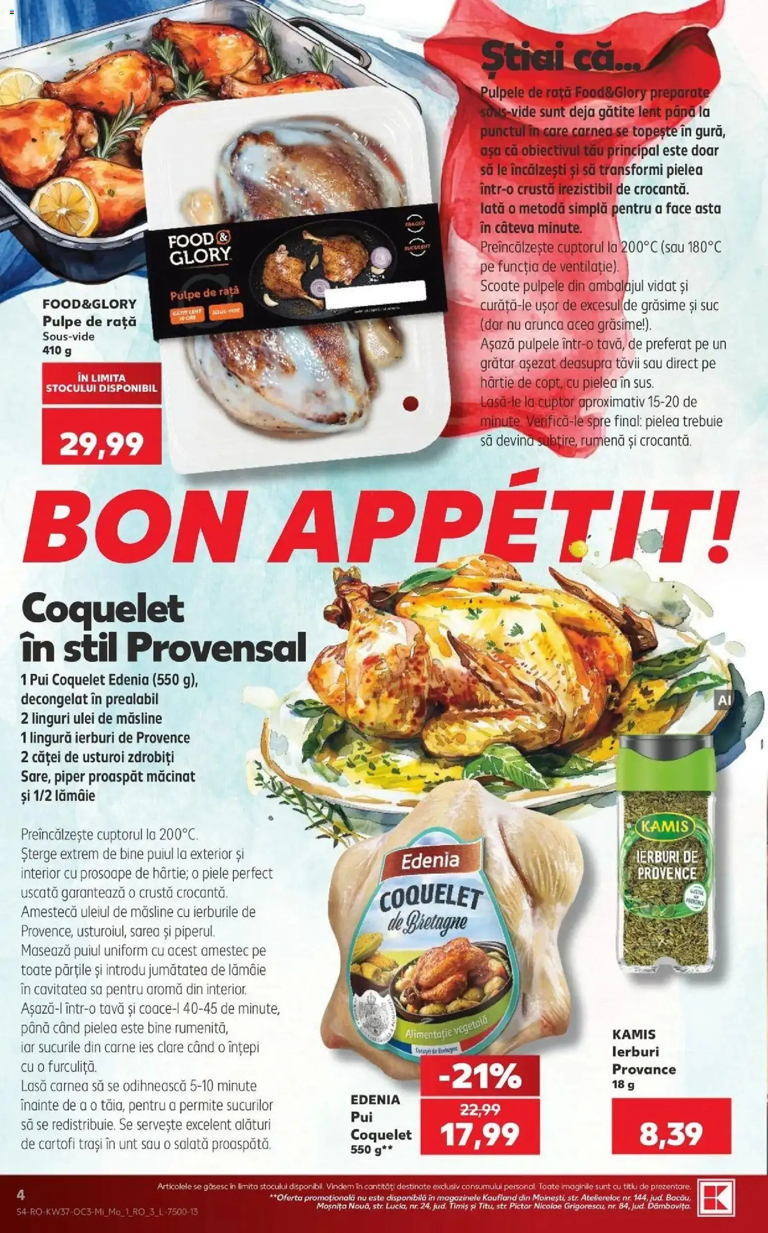 Kaufland Viseu de Sus 09.09.2026 - Revista si Oferta | Pagină: 4 | Produse: Linguri, Unt, Suc, Salată
