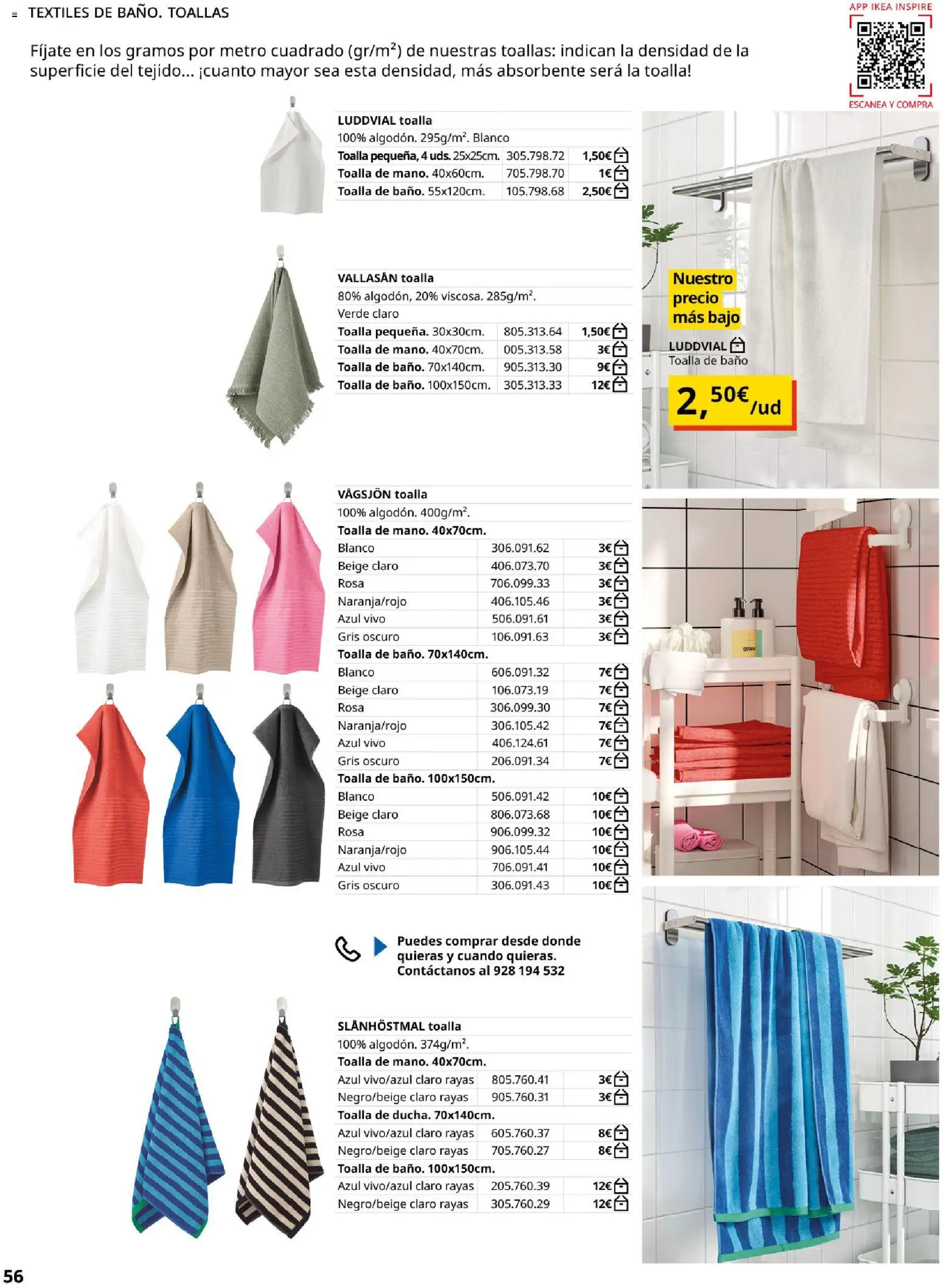 Catálogo IKEA Baños │ válido desde el 01.02.2026 | Página: 56 | Productos: Toalla de baño, Baño