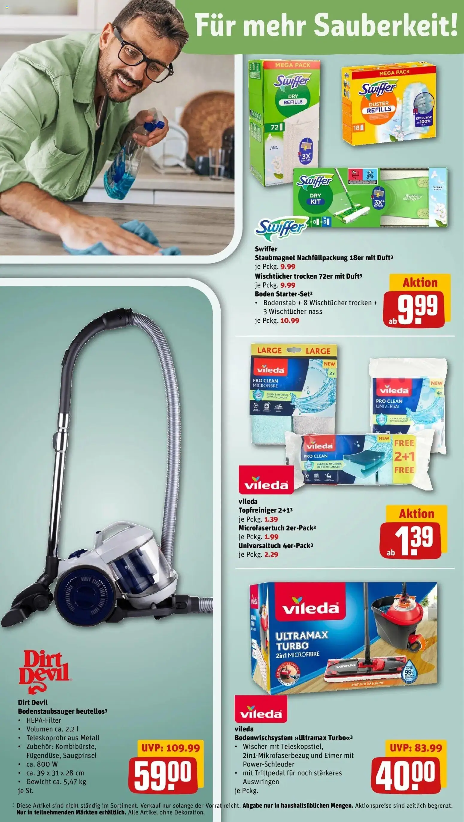 REWE Prospekt ab 21.09.2026 zum Blättern » Angebote | Seite: 42 | Produkte: Gewicht, Swiffer