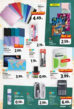 OPTIMA Kalkulator, • 8+2 mjesta za, znamenke, • 150 funkcija, • automatsko, isključivanje, • baterije uključene, • dimenzije: 12x7x1,1 cm - Pregled kataloga iz trgovine Plodine, vrijedi od 13.08.2026 | Stranica: 25