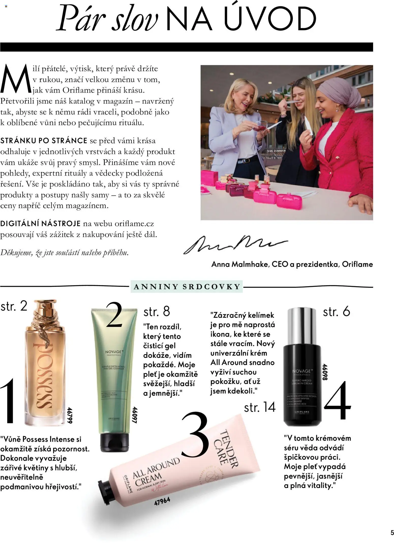 Oriflame katalog Novage+ Proceuticals od 30.09.2026 | Strana: 5 | Produkty: Krém, Květiny