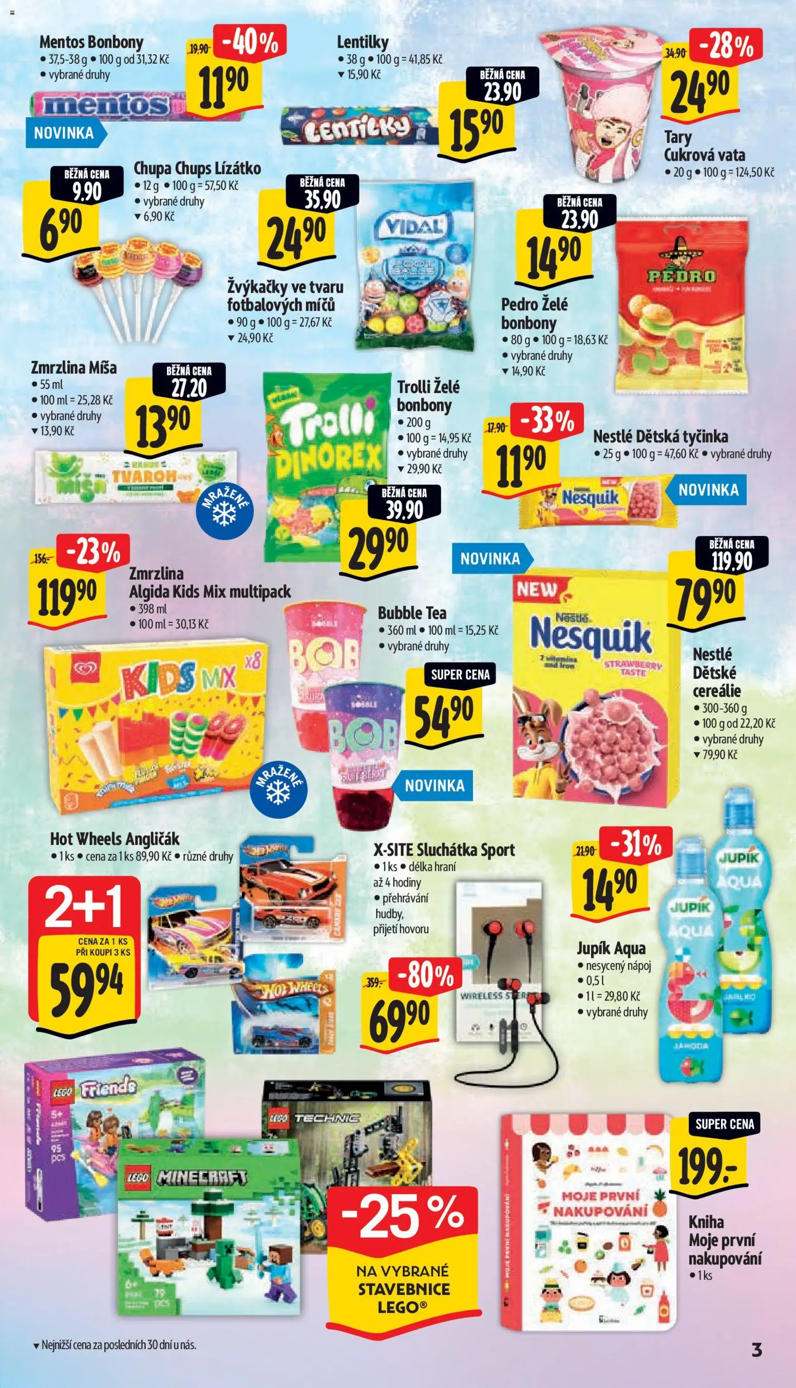 Albert leták - Hypermarket od 20.05.2026 | Strana: 9 | Produkty: Kniha, Bonbóny, Hot Wheels, Lentilky