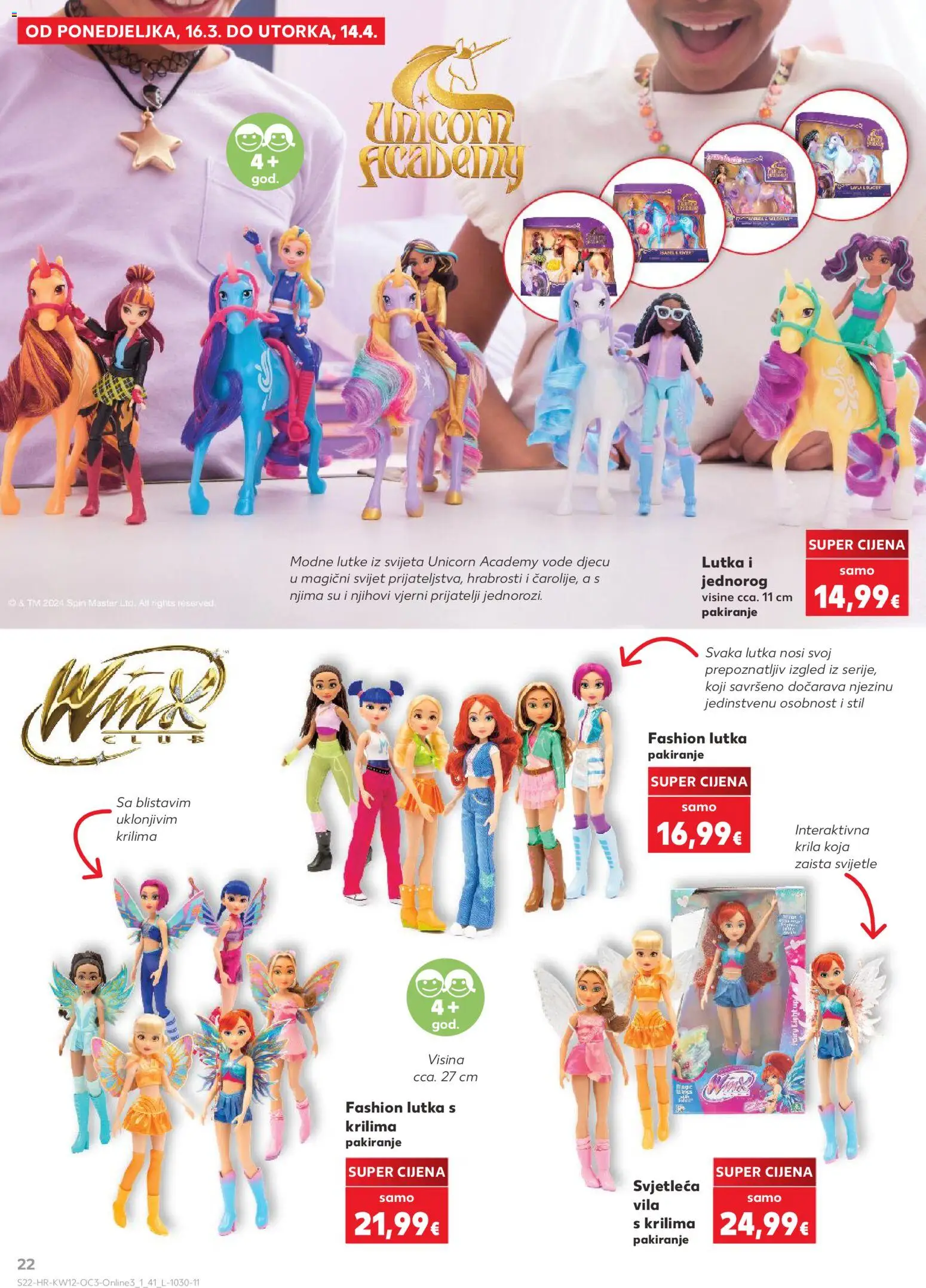 Kaufland HR akciós ujság - amely érvényes a következő dátumtól: 16.03.2026 | Oldal: 22