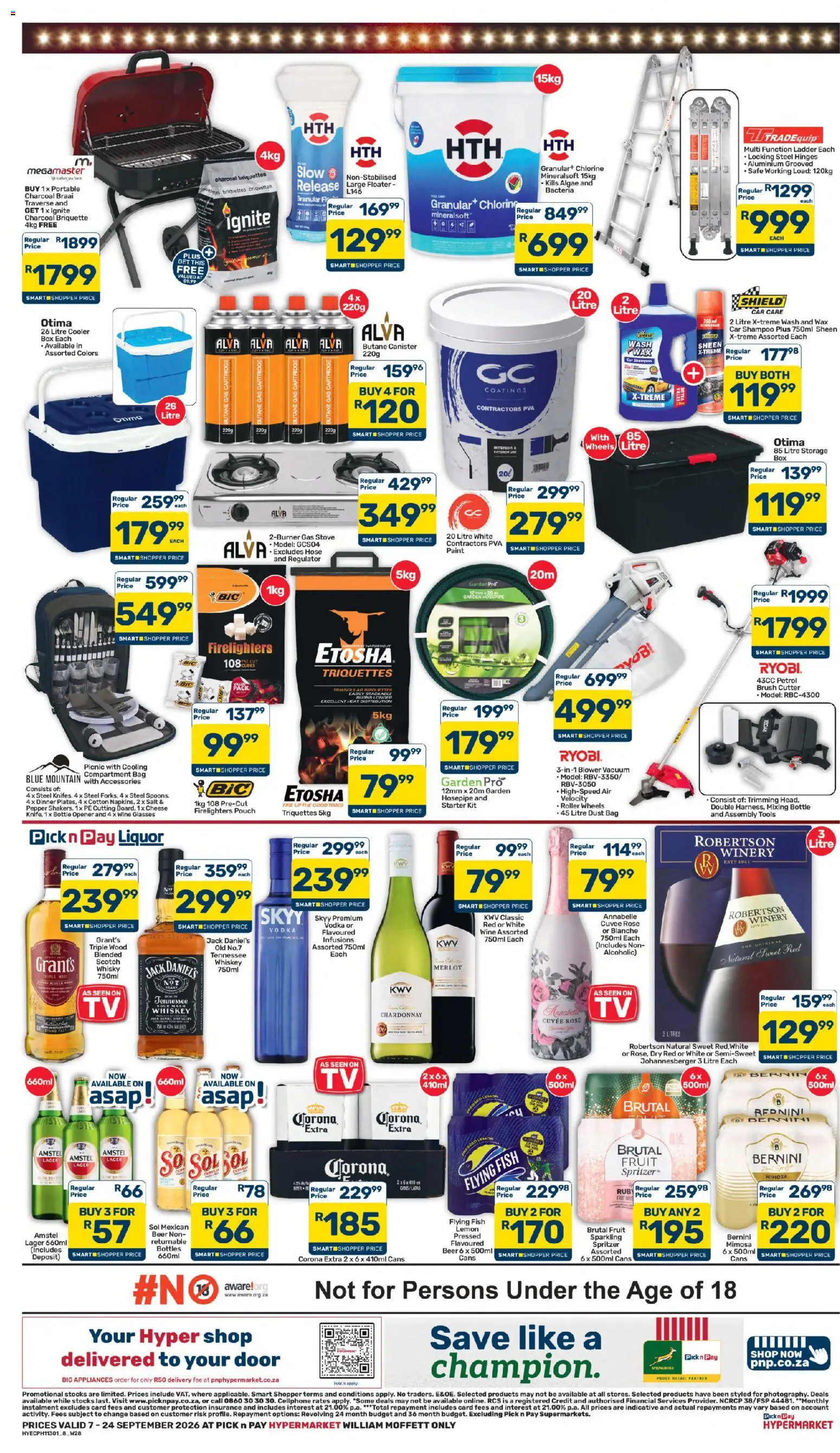 New Pick n Pay catalogue – valid from 07/09/2026 | Page: 8 | Products: Phone, Shampoo, Vodka, Pepper