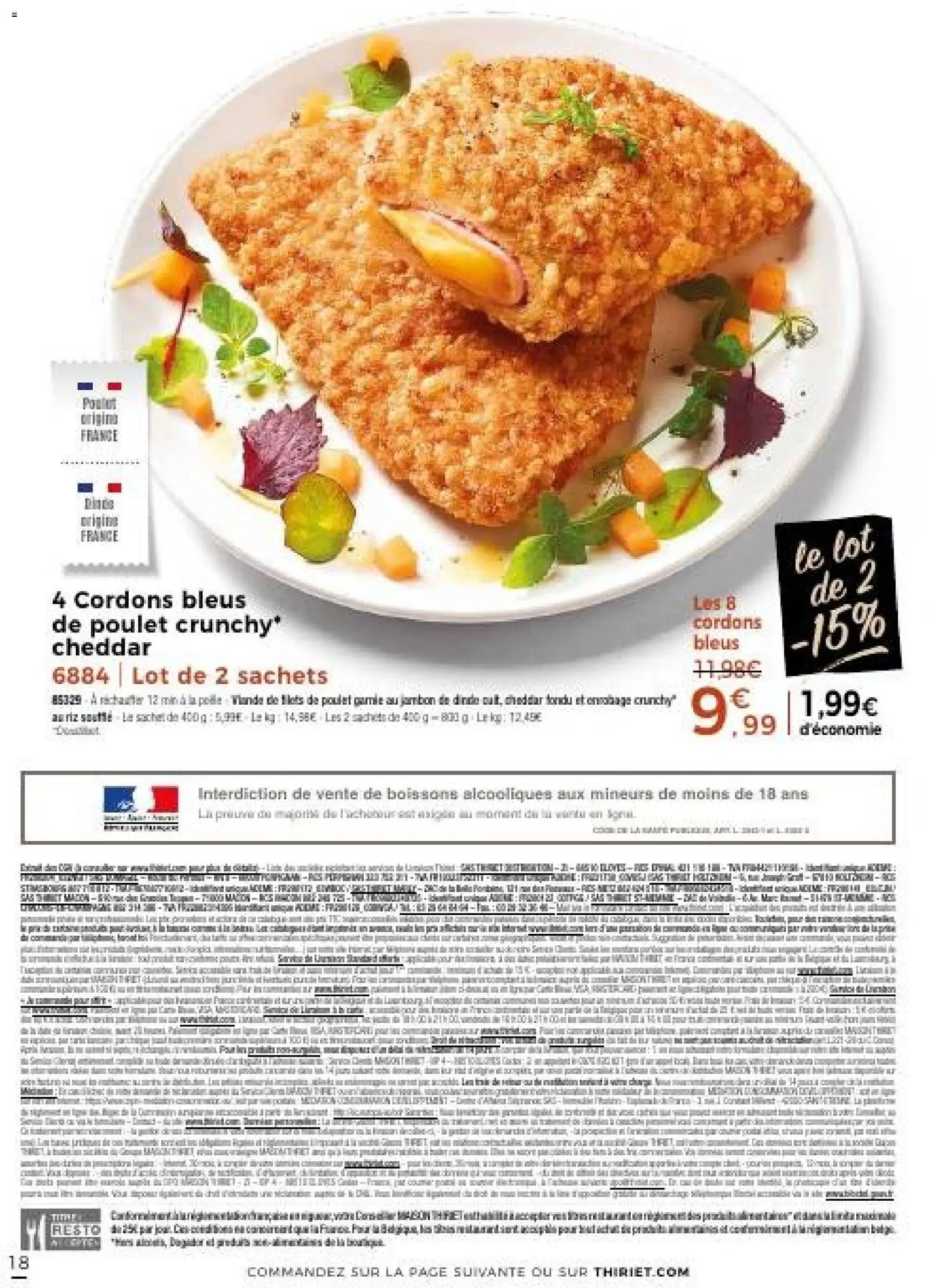 {H1} | Page: 18 | Produits: Jambon, Viande, Cheddar