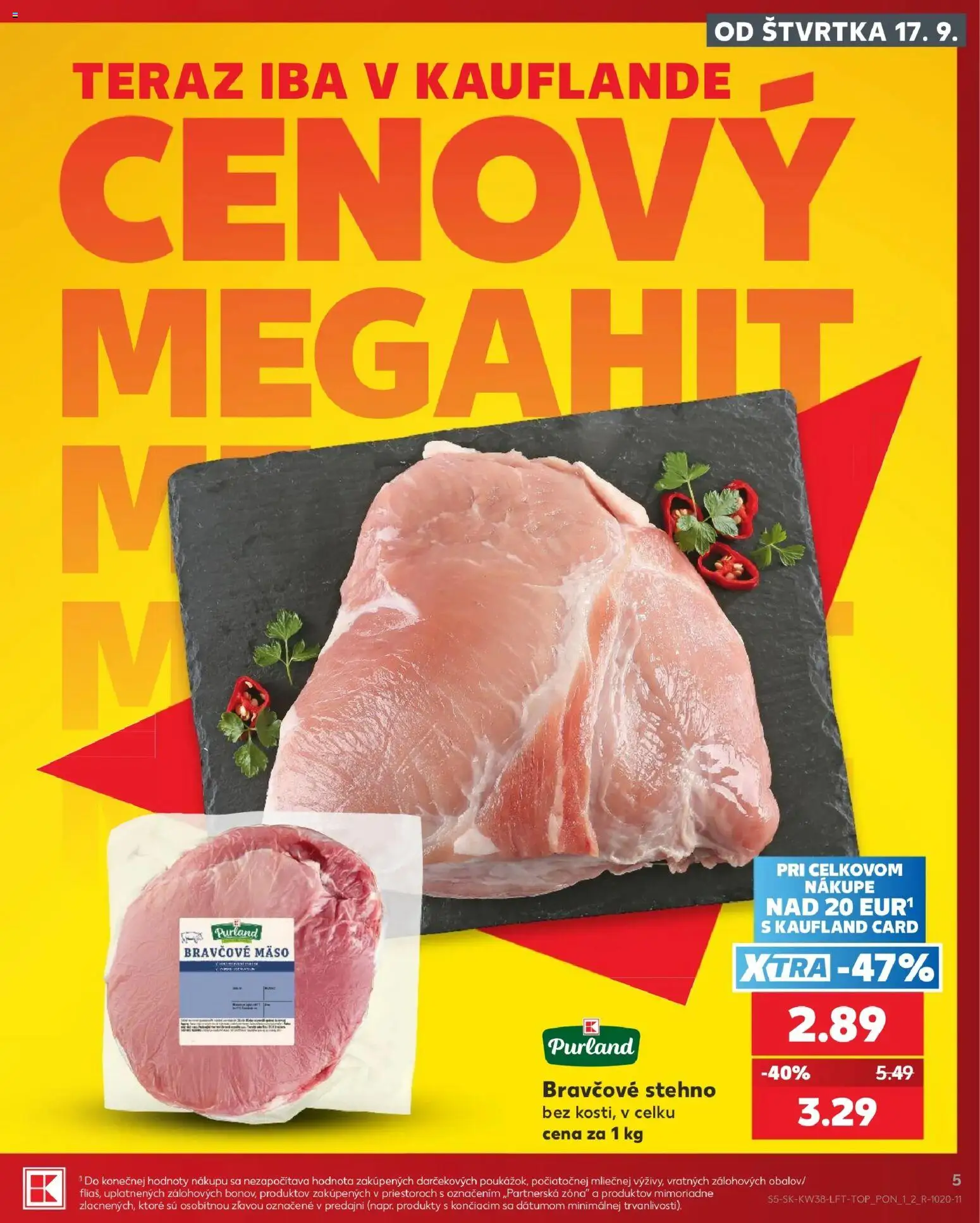 Kaufland SK akciós ujság - amely érvényes a következő dátumtól: 2026.09.17. | Oldal: 5