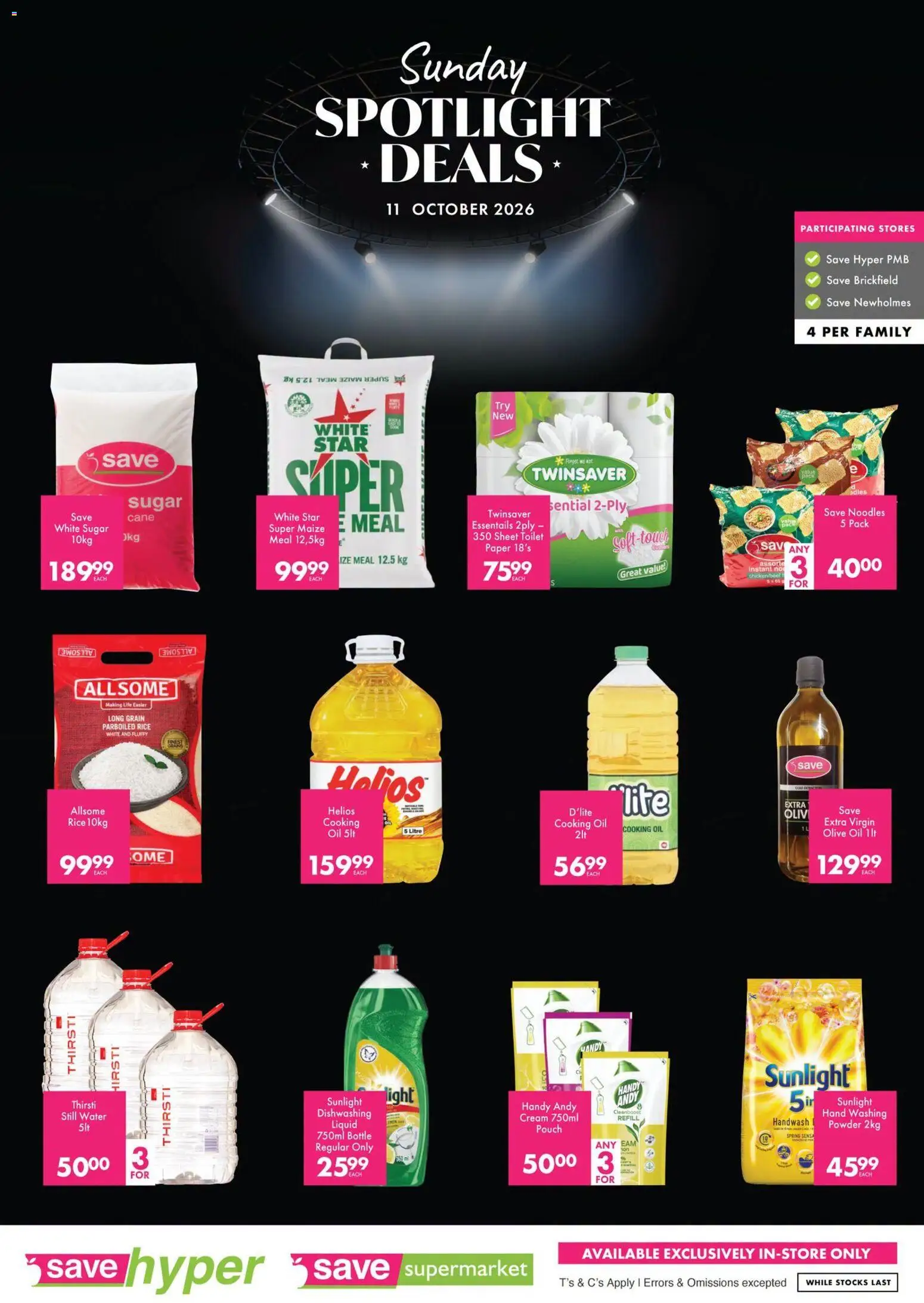 New Save catalogue – valid from 11/10/2026 | Page: 2 | Products: Toilet, Noodles, Cream, Water