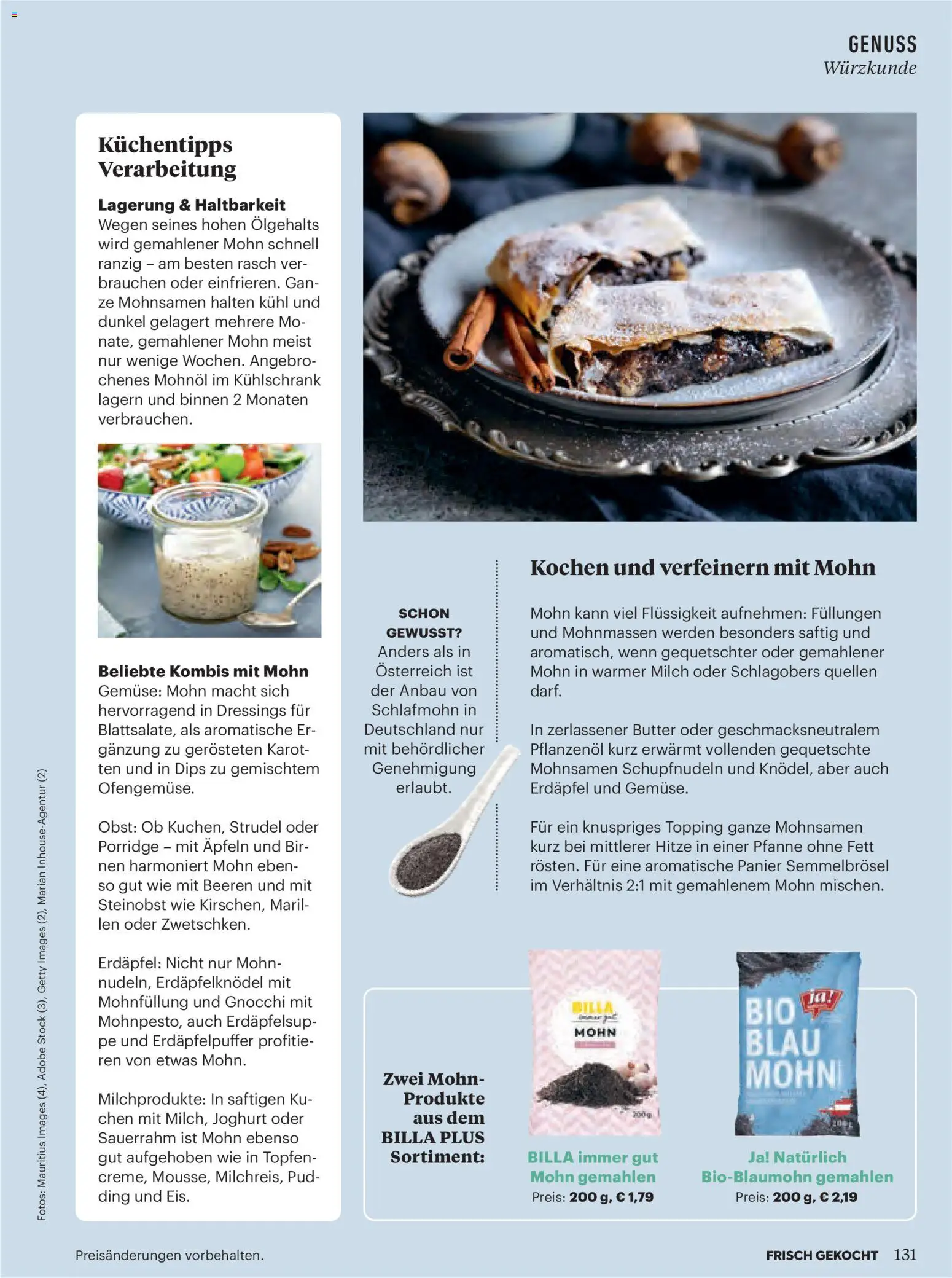 Billa AT akciós ujság - amely érvényes a következő dátumtól: 2026.10.01. | Oldal: 131 | Termékek: Joghurt, Gnocchi, Só