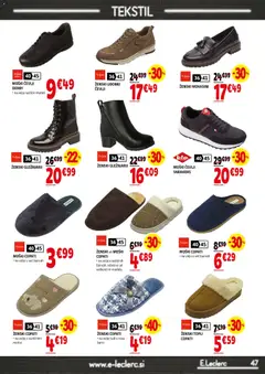 E.leclerc katalog akcije – veljaven od 23.09.2026 | Stran: 47 | Izdelki: Cevlji, Copati