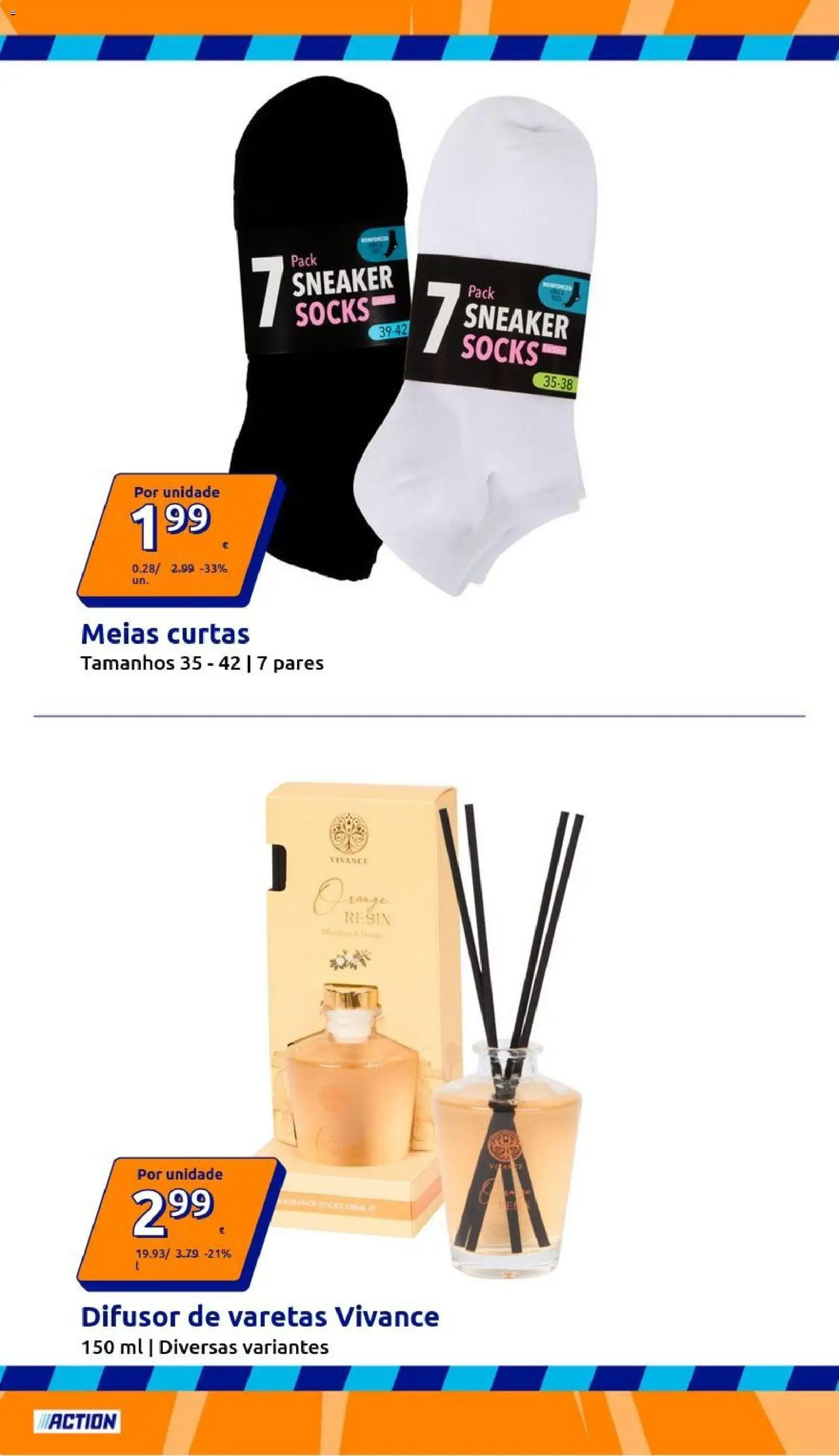 Action folheto │ válido de 13.05.2026 | Página: 12 | Produtos: Meias, Difusor