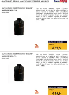 Anteprima del volantino Eurobrico Abbigliamento Invernale Kapriol catalogo valido a partire dal 23.07.2025 | Pagina: 2 | Prodotti: Gilet