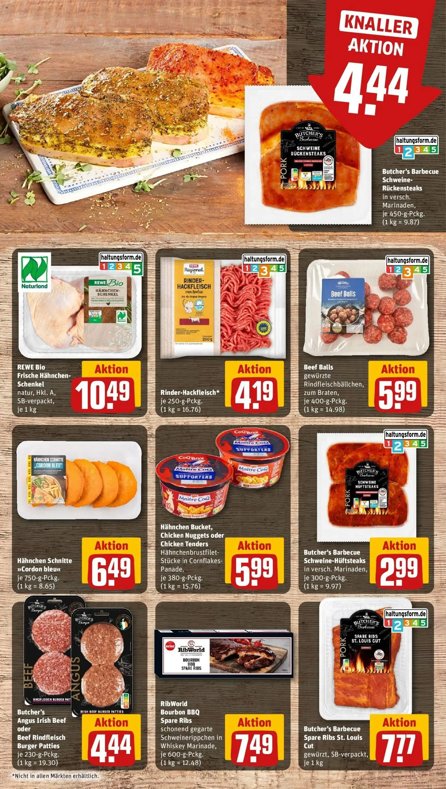 Rewe Prospekt Nürnberg / Maxfeld – gültig ab 05.07.2026 | Seite: 9 | Produkte: Hahnchen, Spare ribs, Bourbon, Whiskey