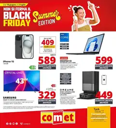 Anteprima del volantino Comet - Summer Black Friday valido a partire dal 18/06/2026