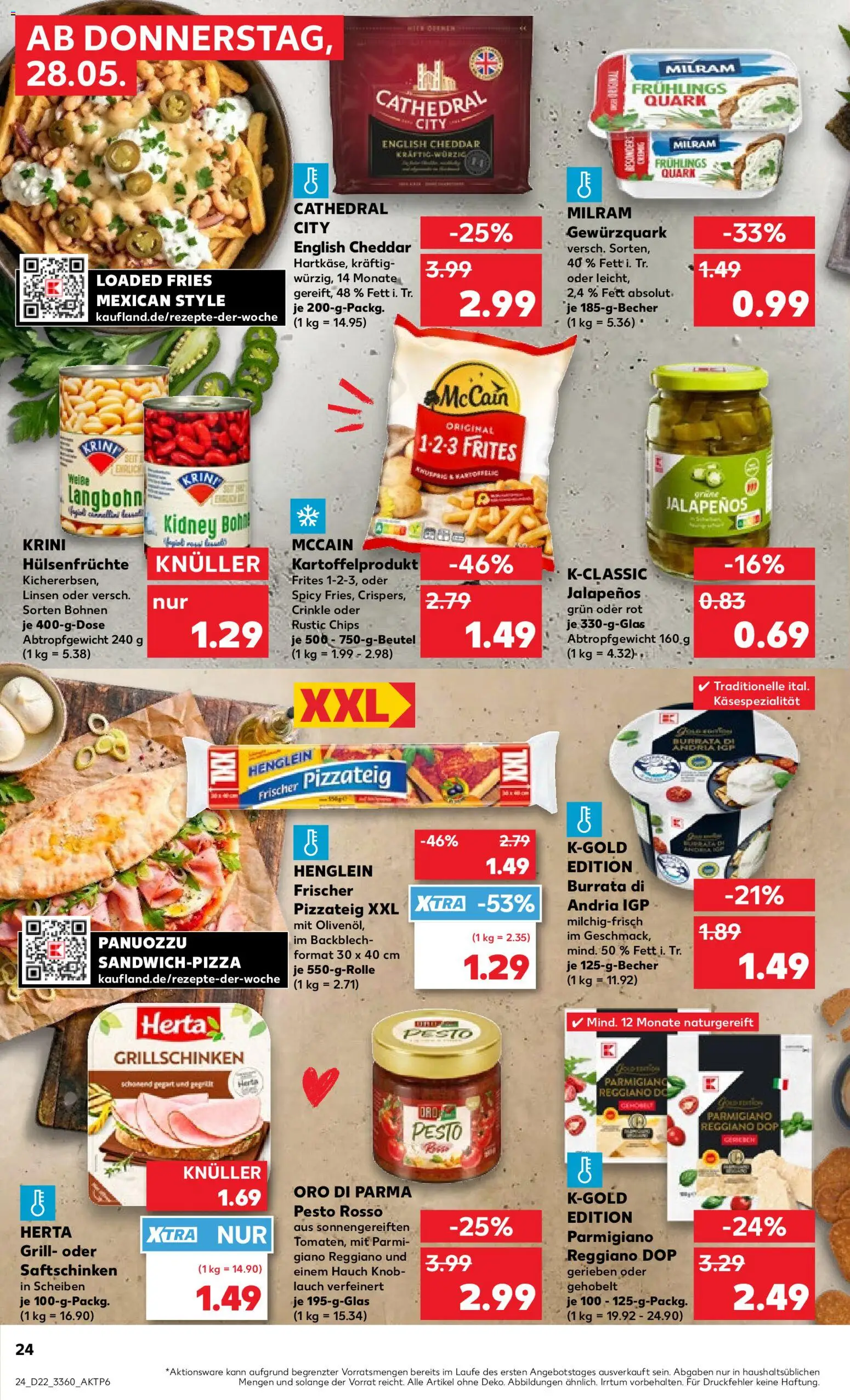 Kaufland Prospekt Potsdam – gültig ab 28.05.2026 | Seite: 24 | Produkte: Grill, McCain, Oro di parma, Knoblauch