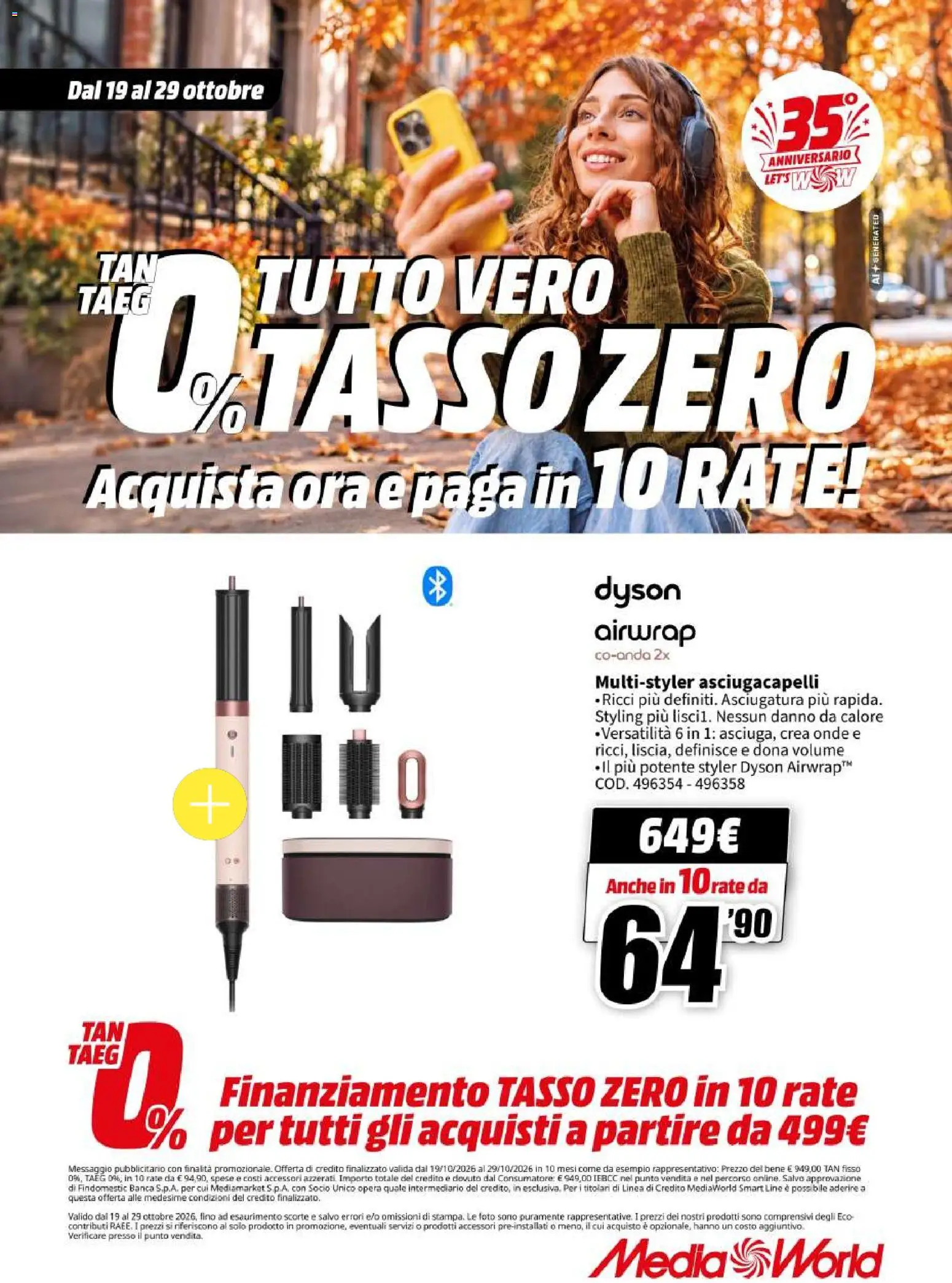 Volantino Media World del 19/10/2026 | Pagina: 79 | Prodotti: Asciugacapelli, Dyson