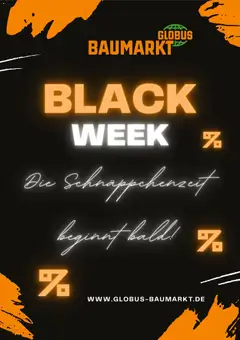 Globus Baumarkt Black Friday Ankündigung ab 16.10.2026 gültig