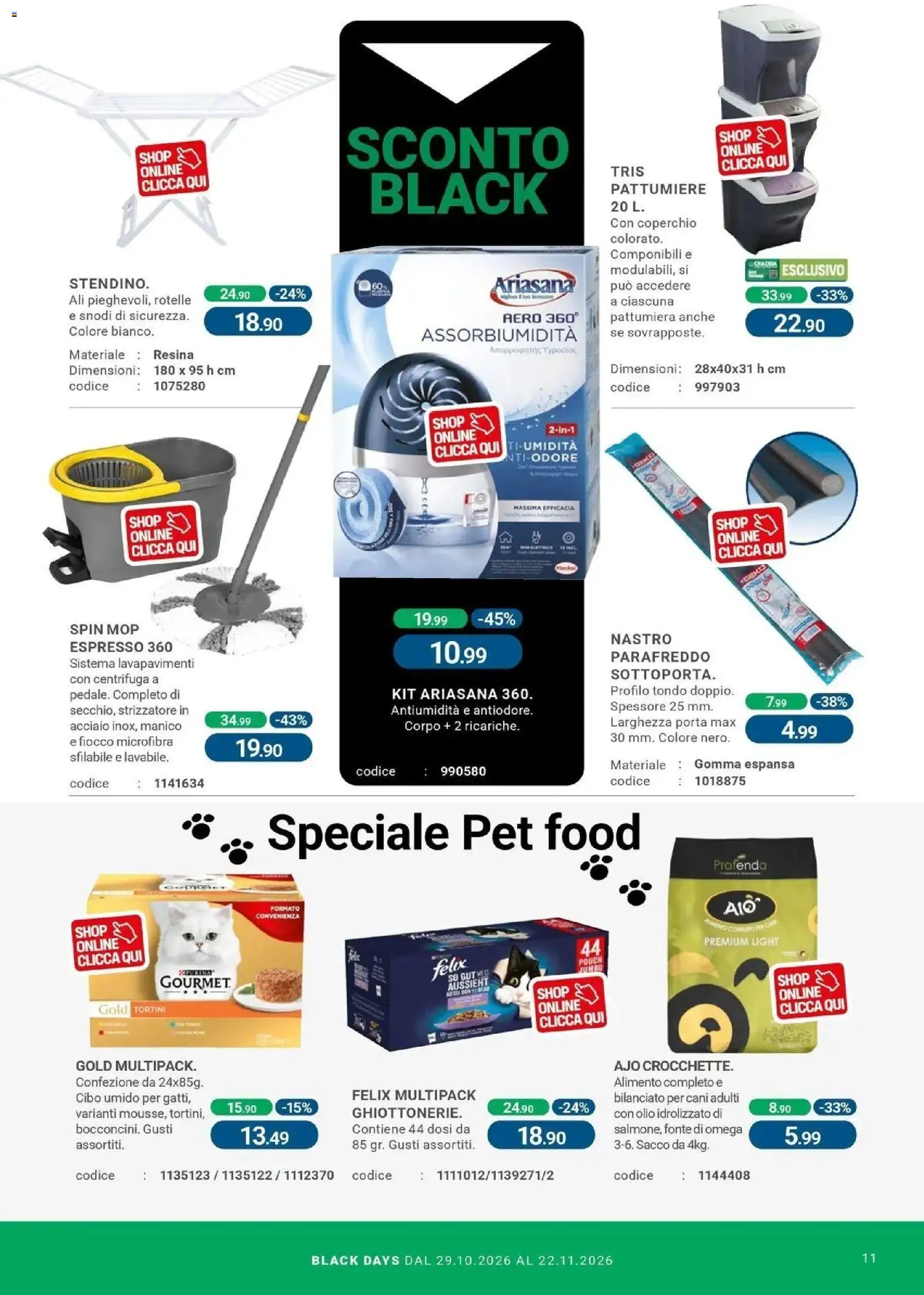Nuovo CFadda volantino Cagliari dal 29/10/2026 > offerte anteprima 🛍️ | Pagina: 11 | Prodotti: Porta, Olio, Pattumiera, Omega