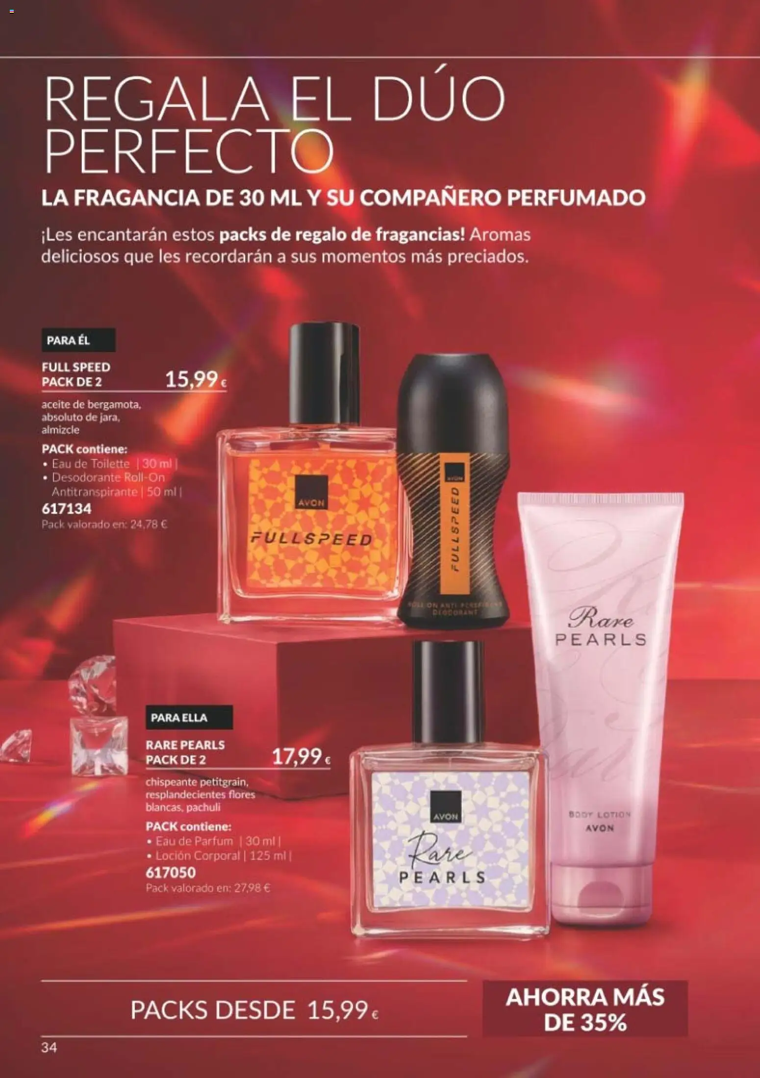 Catálogo AVON Black Friday │ válido desde el 01/11/2026 | Página: 34 | Productos: Loción corporal, Aceite, Flores, Body