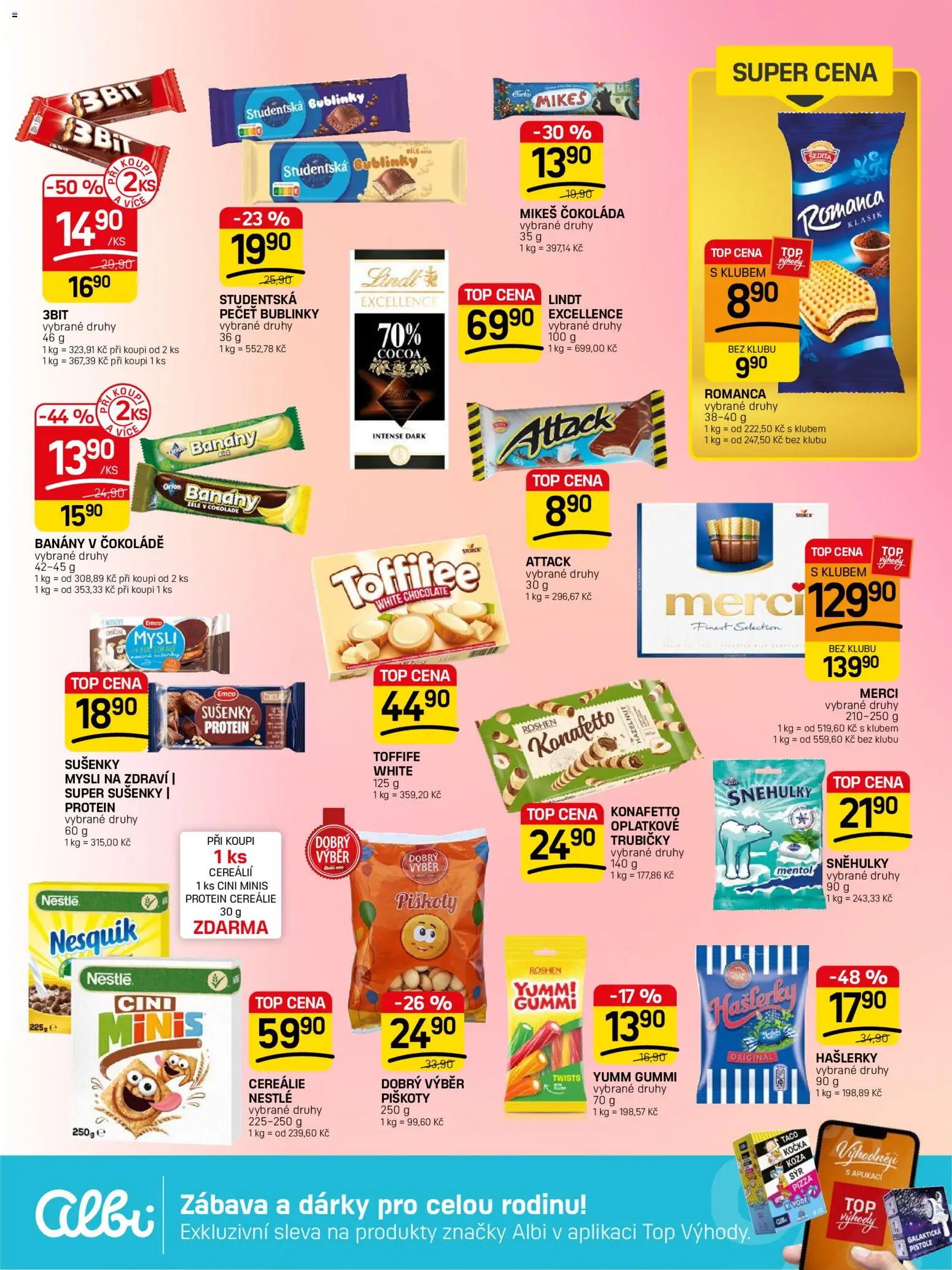 Flop leták - FlopTop od 09.09.2026 | Strana: 9 | Produkty: Lindt, Čokoláda, Finest, Trubičky