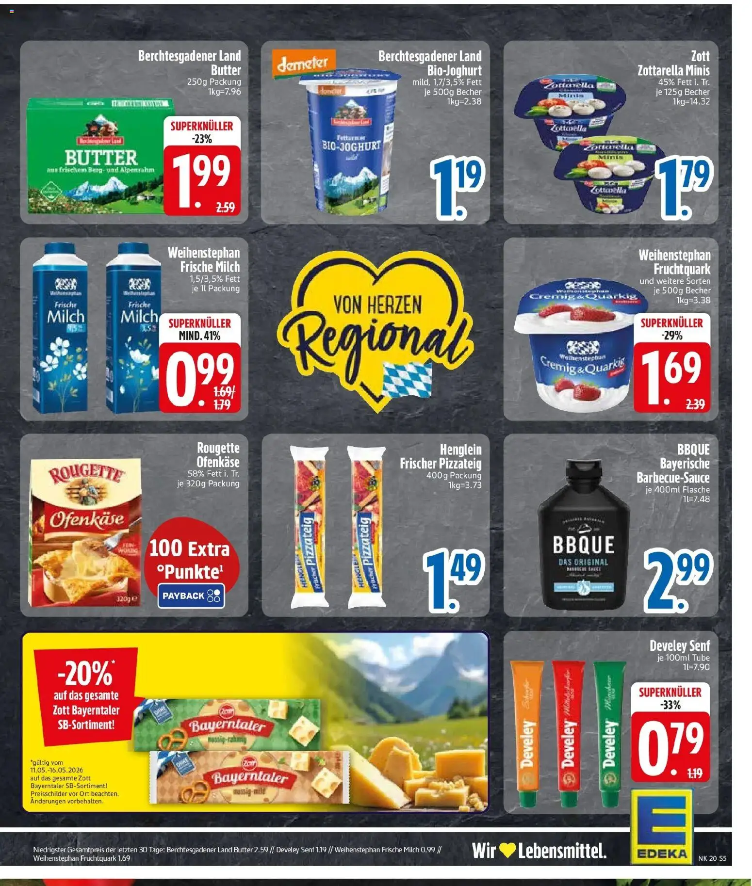 Edeka prospekt Ascha	 – gültig ab 10.05.2026 | Seite: 7 | Produkte: Quark, Butter, Mozzarella, Rougette ofenkase