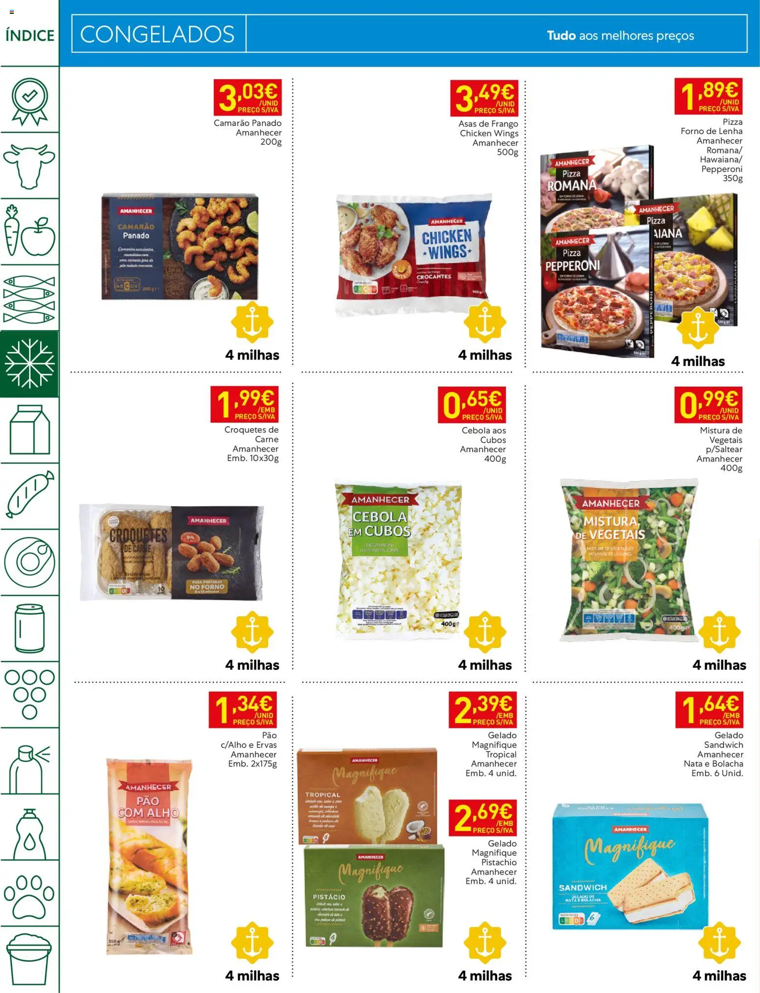 Recheio folheto Madeira │ válido de 06/10/2026 | Página: 8 | Produtos: Asas de frango, Pizza, Carne, Alho
