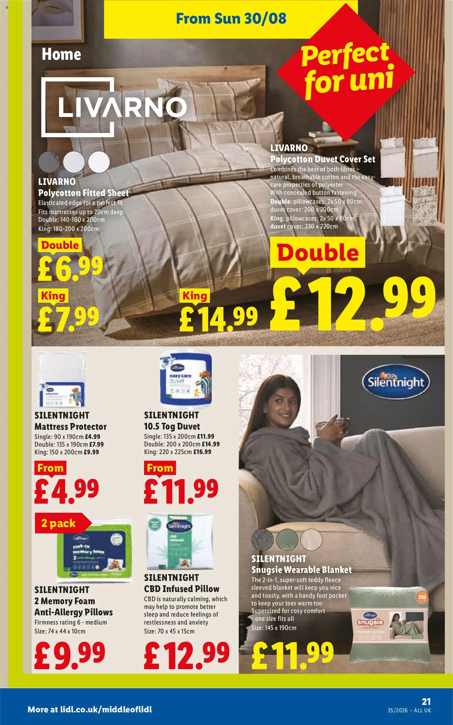 {H1} | Page: 23 | Products: Fitted sheet, Mattress, Pillow, Blanket