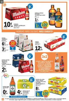 Vista previa E.Leclerc folleto válido desde el 29/07/2026 | Página: 24 | Productos: Cerveza sin alcohol, Cerveza, Ροζ πιπέρι, Té