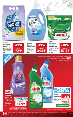 Kaufland RO akciós újság - amely érvényes a következő dátumtól: 2026.07.29. | Oldal: 61 | Termékek: Ariel
