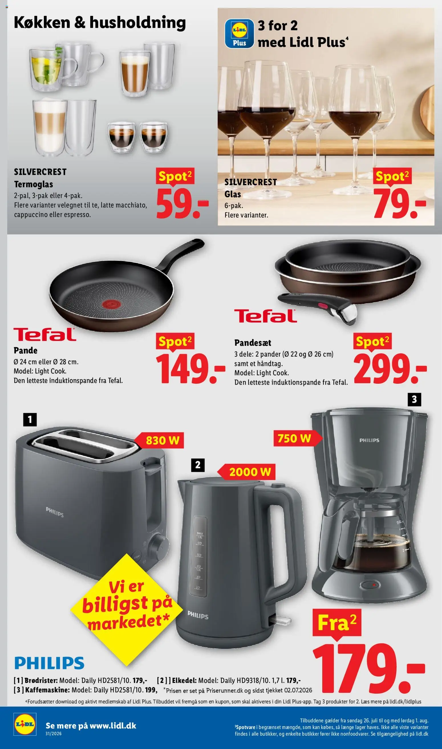 Lidl tilbudsavis – gyldig fra 26/07/2026 | Side: 21 | Produkter: Brødrister, Søm, Kaffemaskine