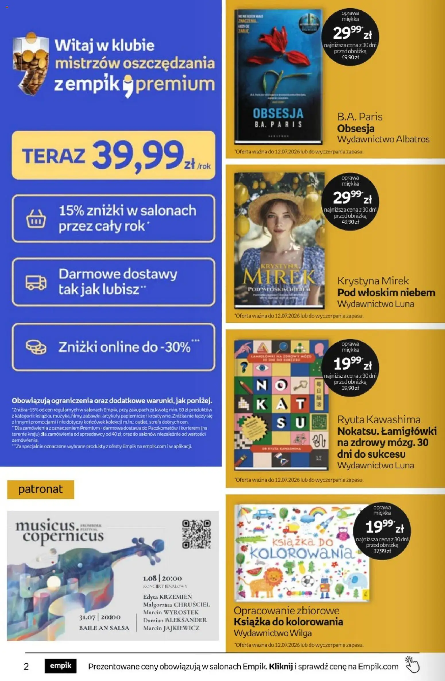 Empik promocje - Tom kultury Książki od 15.07.2026 | Strona: 2