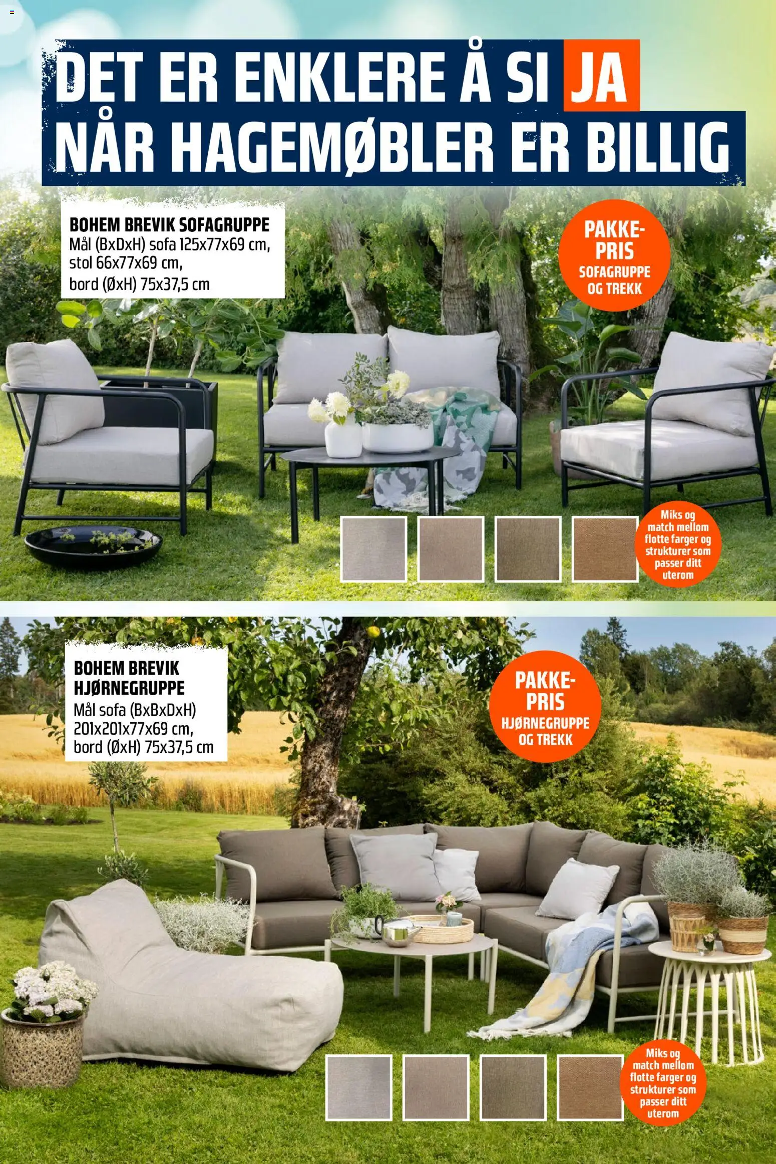 {H1} | Side: 22 | Produkter: Sofa, Bord, Stol, Hagemøbler