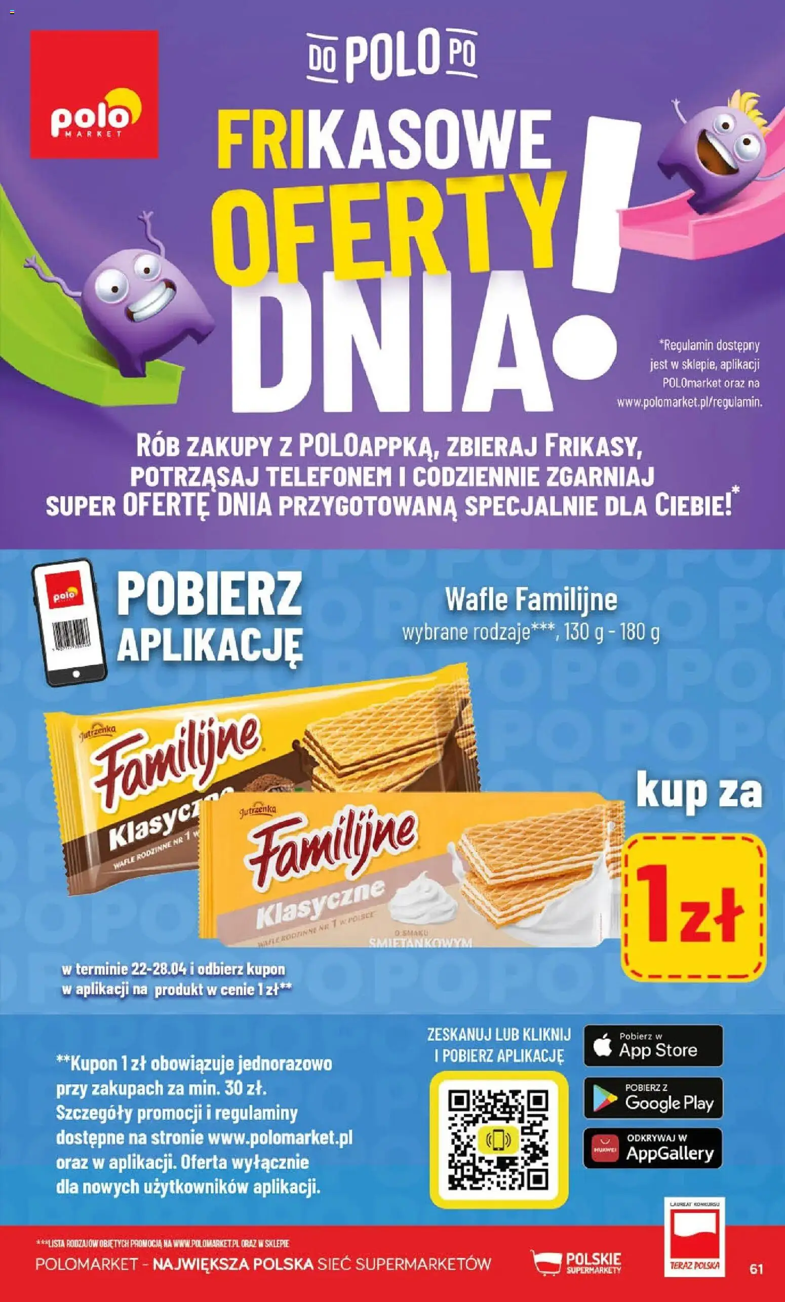 POLOmarket gazetka od 22.04.2026 | Strona: 61 | Produkty: Wafle