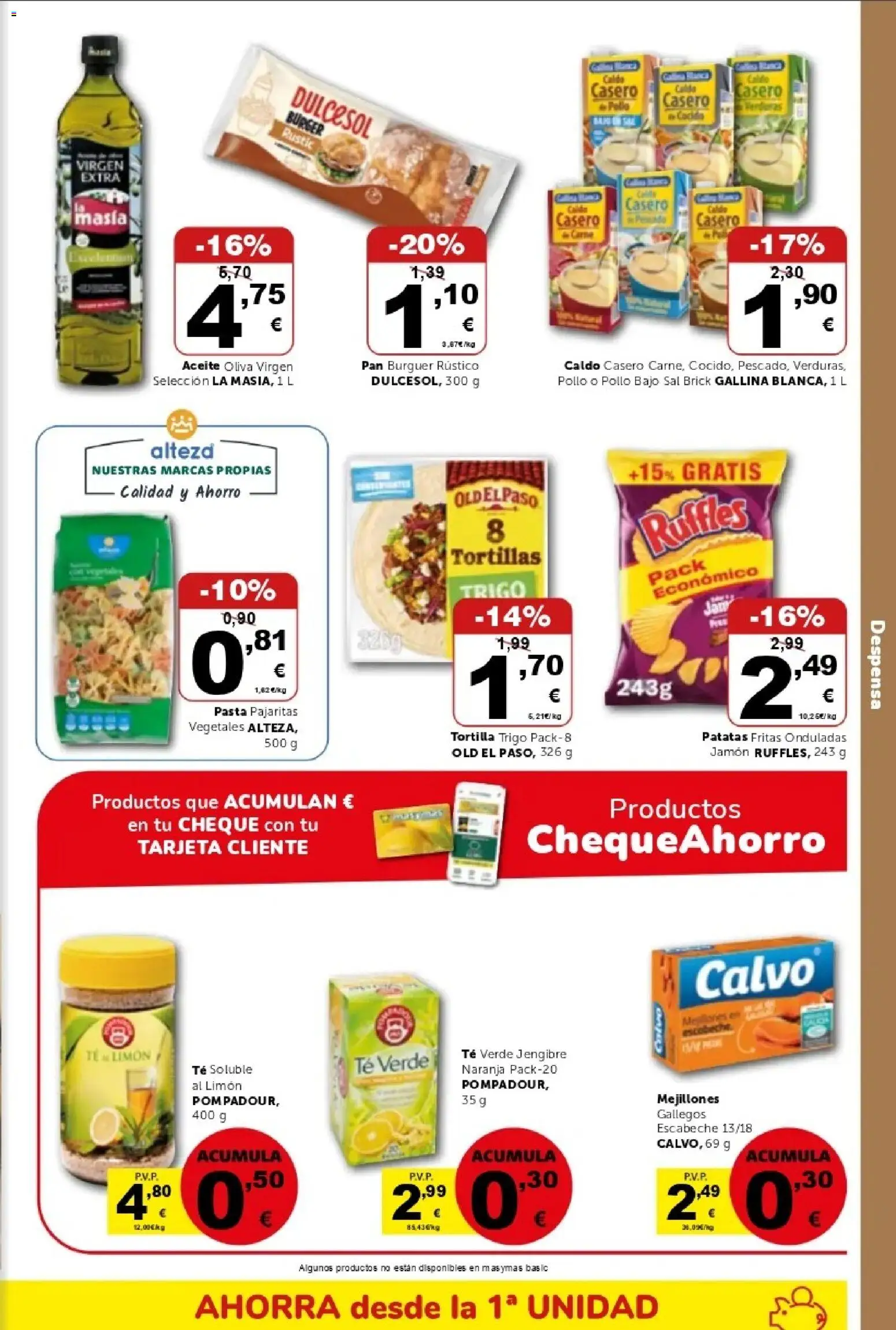 Masymas folleto │ válido desde el 21/08/2026 | Página: 11 | Productos: Jengibre, Tortillas, Limón, Sal