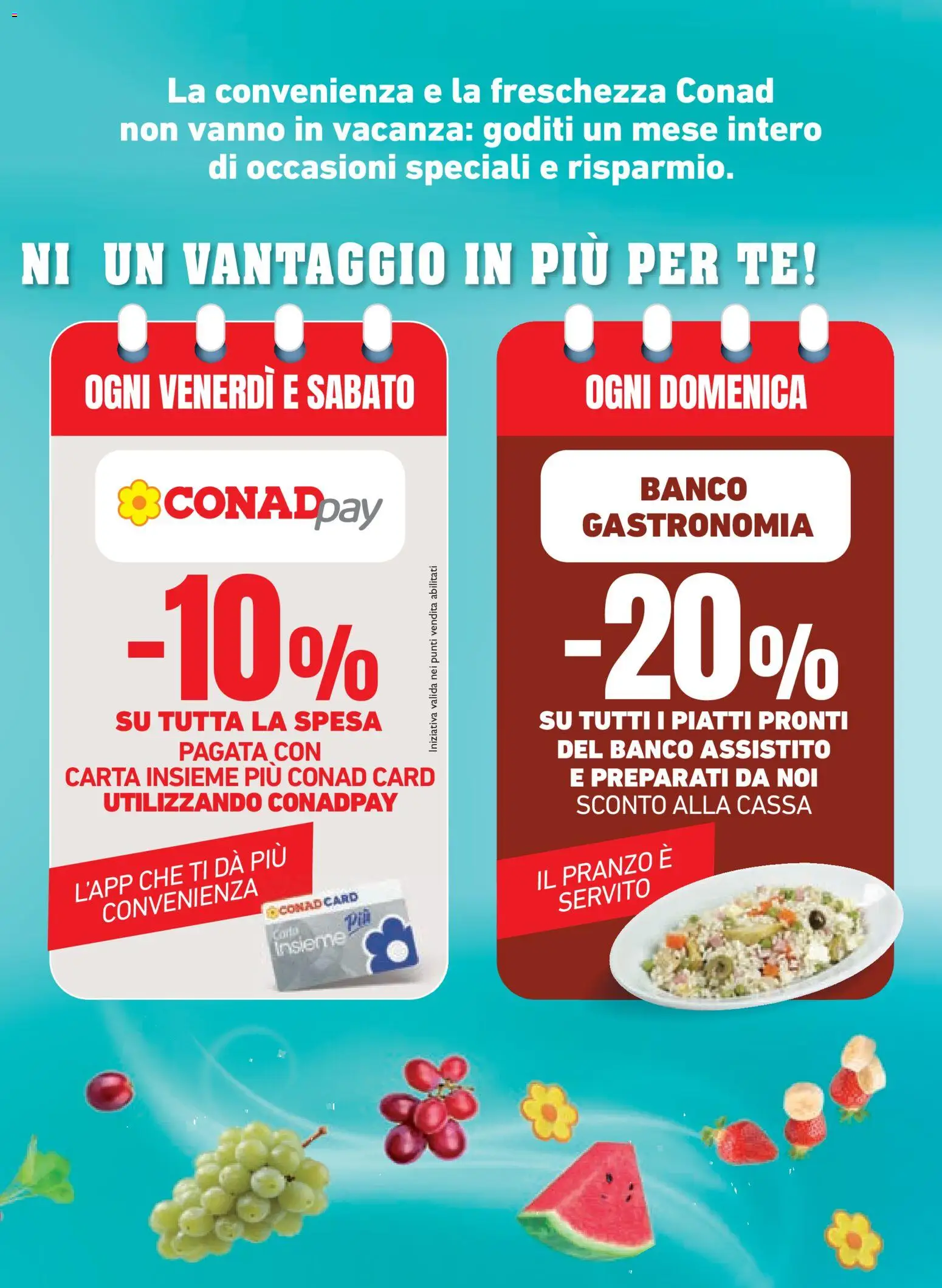 Volantino Conad del 12/08/2026 | Pagina: 3 | Prodotti: Tè, Piatti pronti, Piatti
