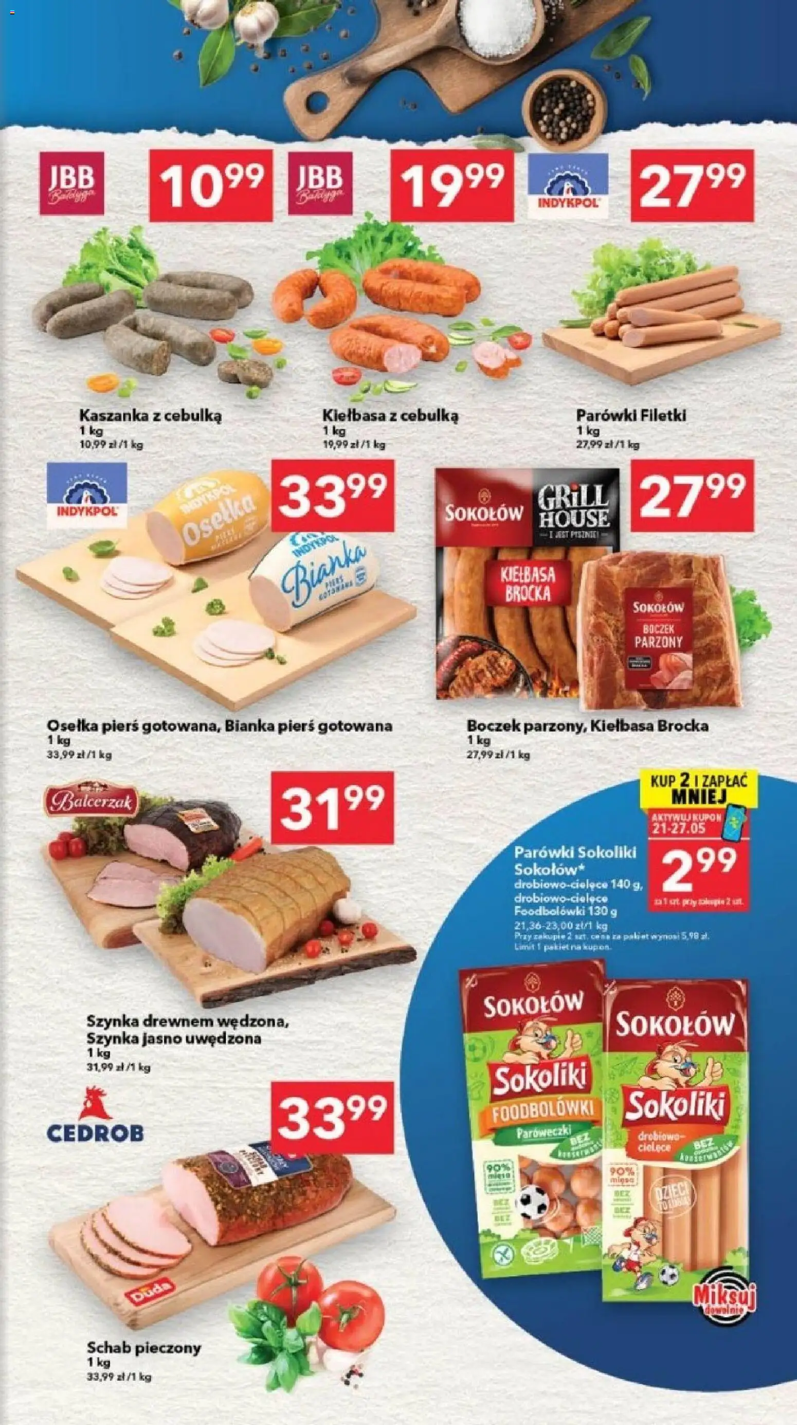 Lewiatan gazetka - Szczecin od 21.05.2026 | Strona: 7 | Produkty: Schab, Mięso, Grill, Kaszanka