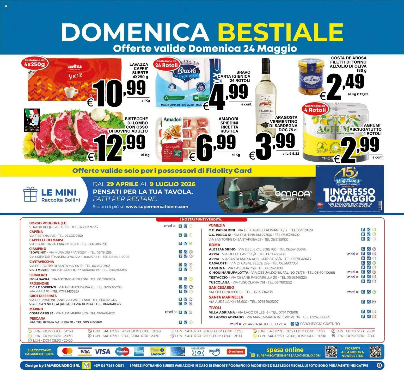Volantino DEM del 20.05.2026 | Pagina: 20 | Prodotti: Bovino, Carta igienica, Tonno, Lavazza