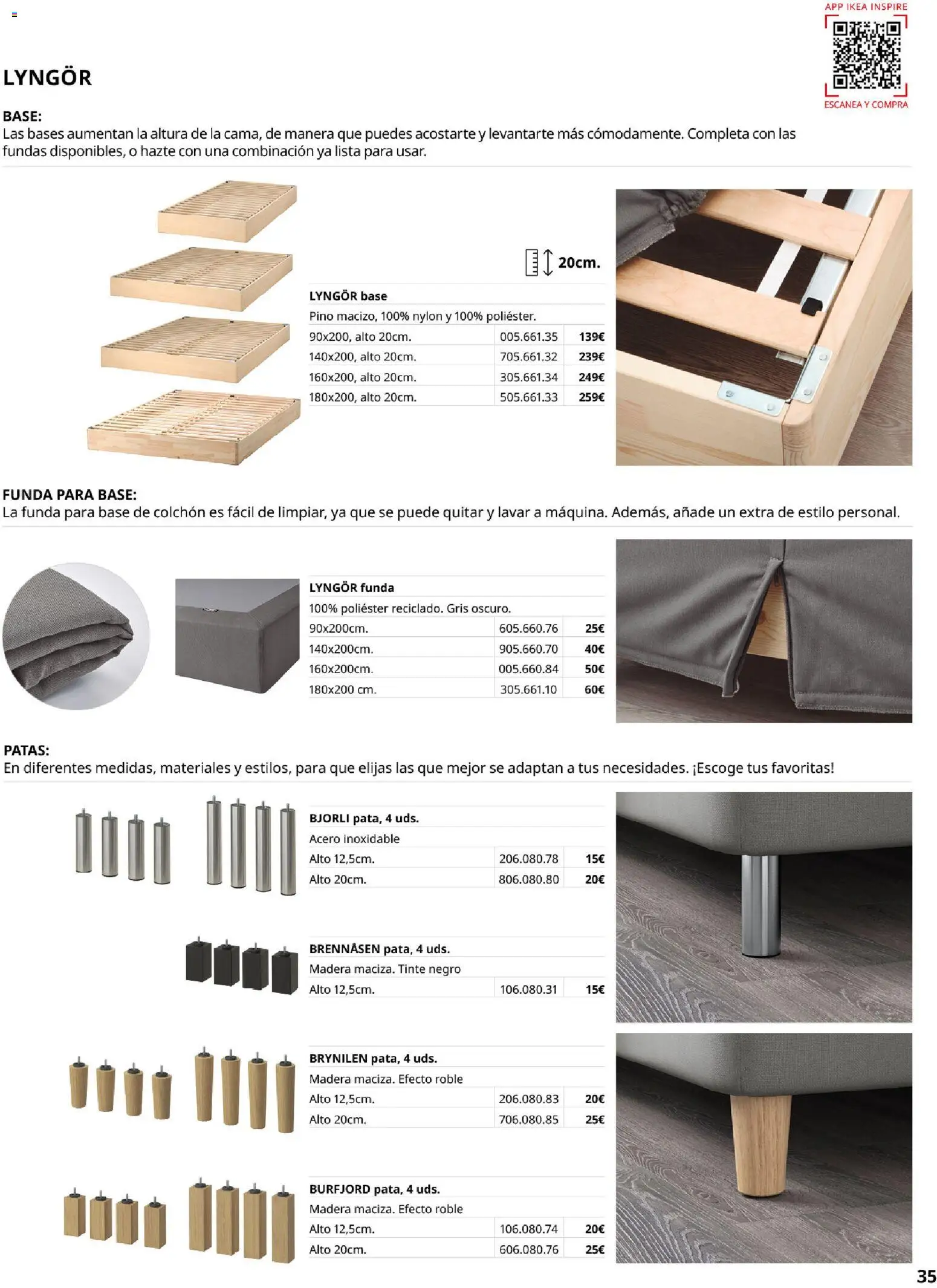 Catálogo IKEA Confort │ válido desde el 01.02.2026 | Página: 35 | Productos: Tinte, Colchon, Funda