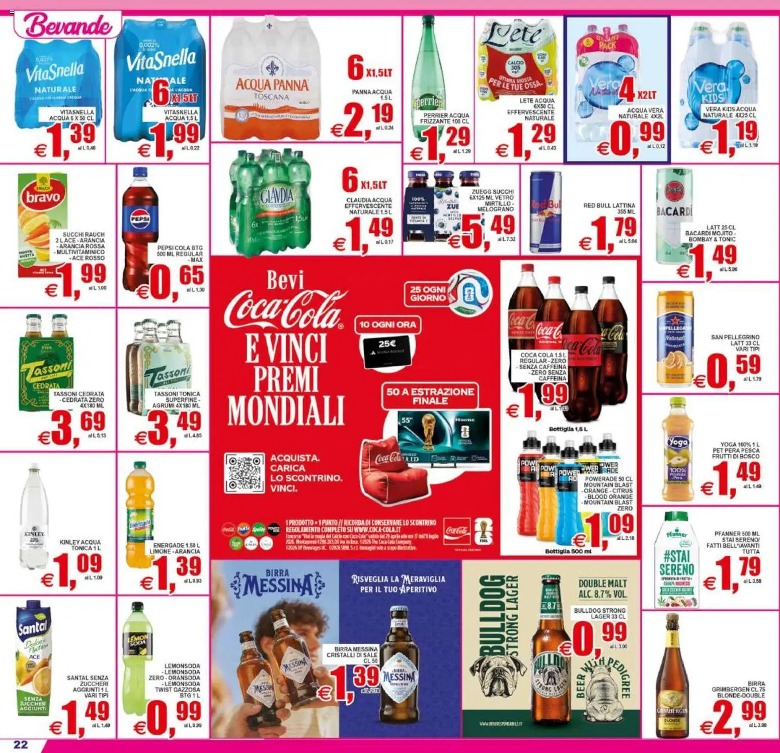 Volantino Pewex del 19/06/2026 | Pagina: 22 | Prodotti: Acqua Panna, Pera, Arancia, Aperitivo