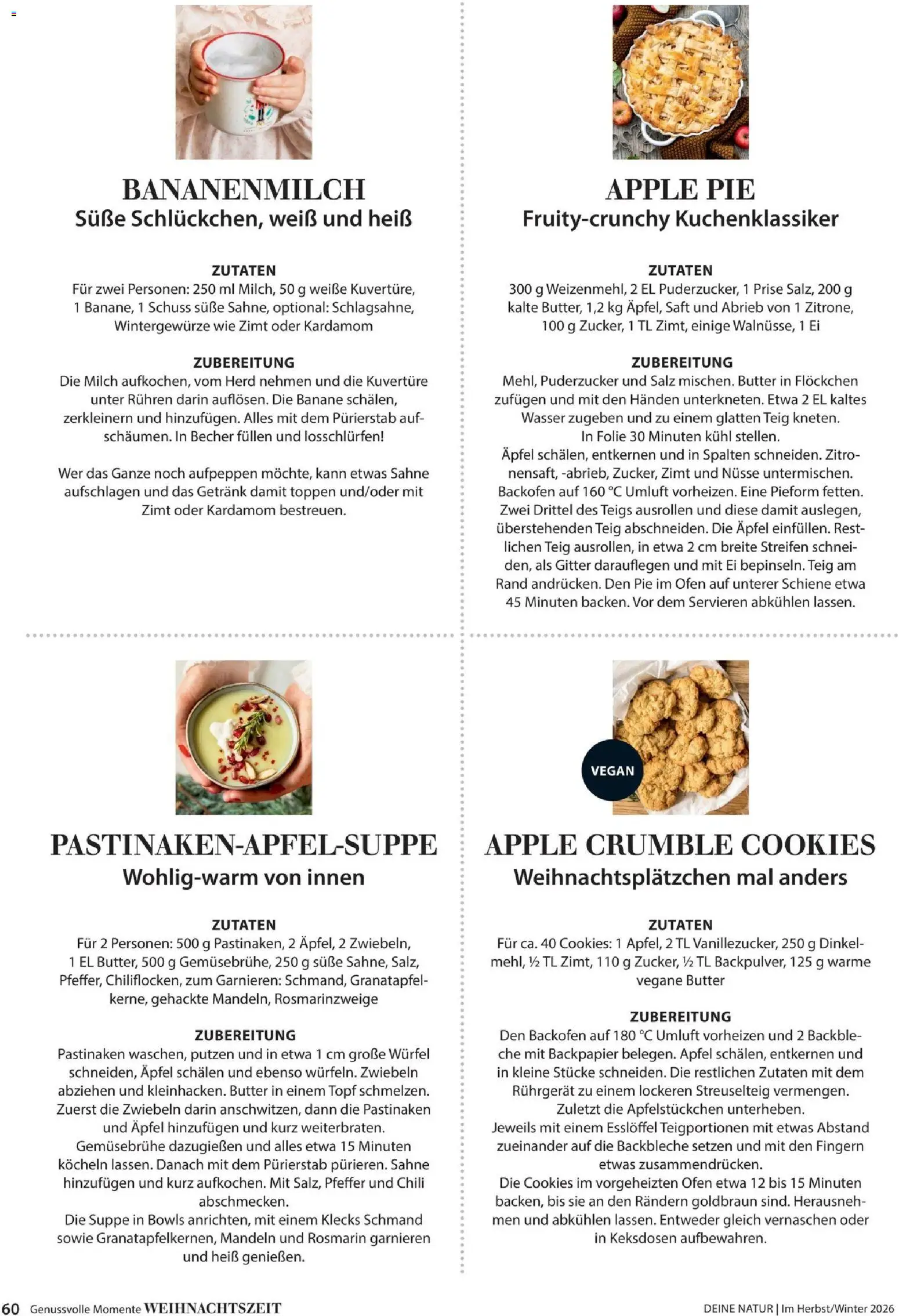 Dehner Magazine HERBST/WINTER 2026 gültig ab 09.10.2026 | Seite: 60 | Produkte: Sahne, Wasser, Herd, Saft