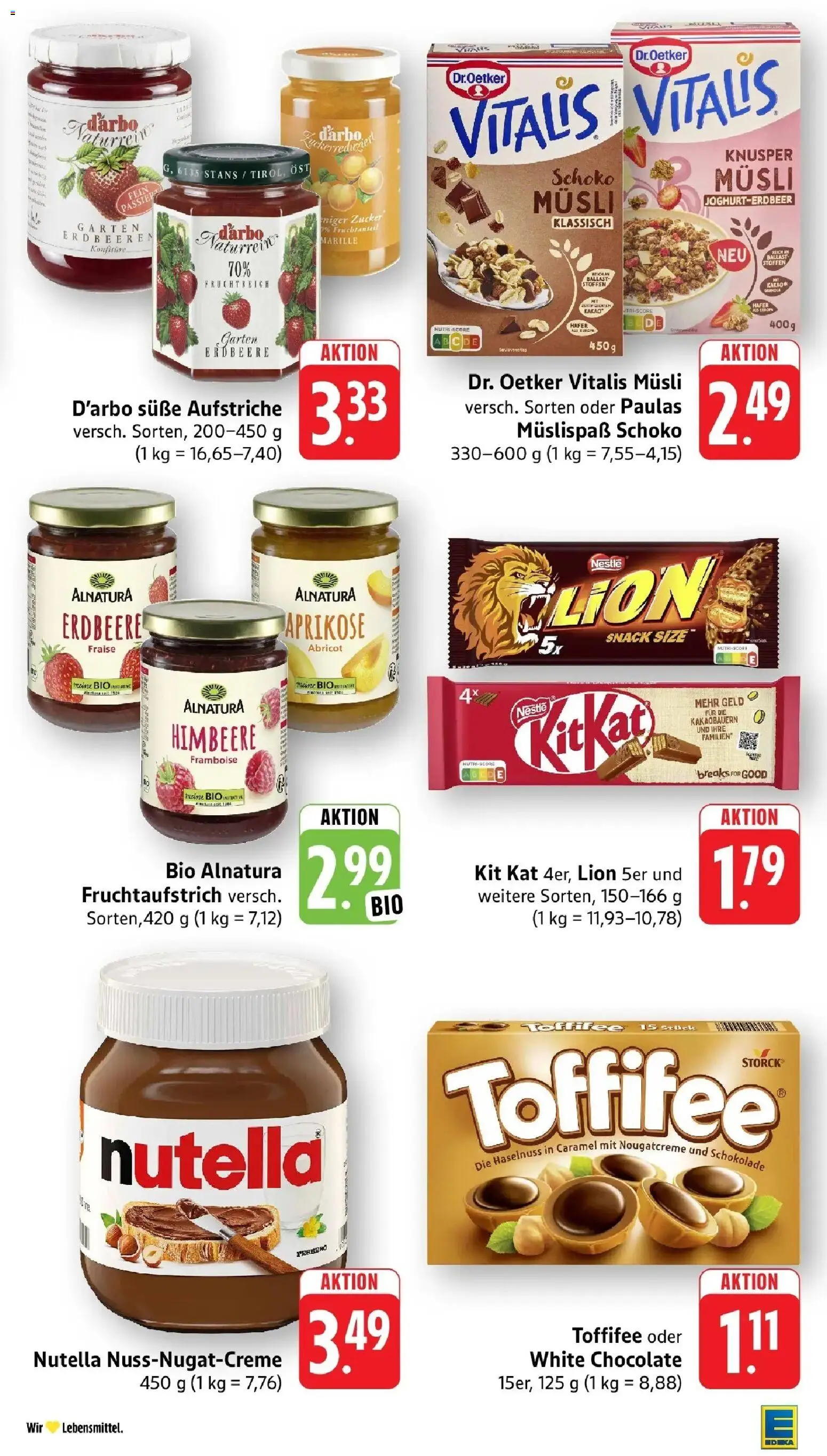 Edeka Prospekt Pfungstadt (ab 17.08.2026) » Angebote Online | Seite: 25 | Produkte: Nutella, Zucker, Himbeere, Erdbeeren