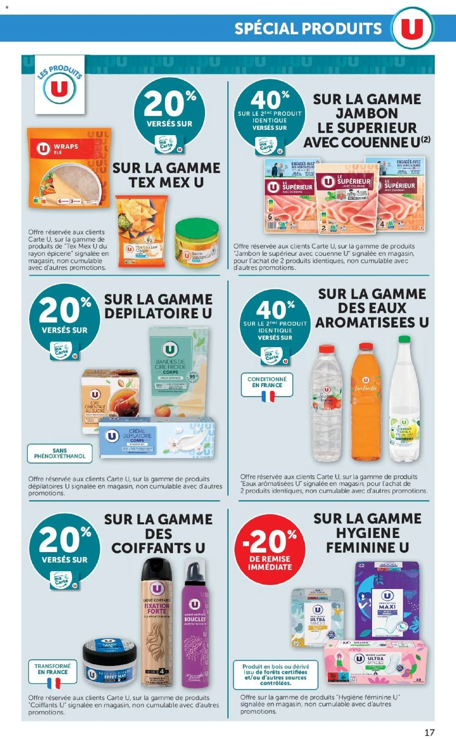 {H1} | Page: 17 | Produits: Sucre, Cire froide, Jambon, Crème