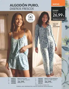 Vista previa Catálogo AVON campaña 8 válido desde el 01/08/2026 | Página: 129 | Productos: Pijama