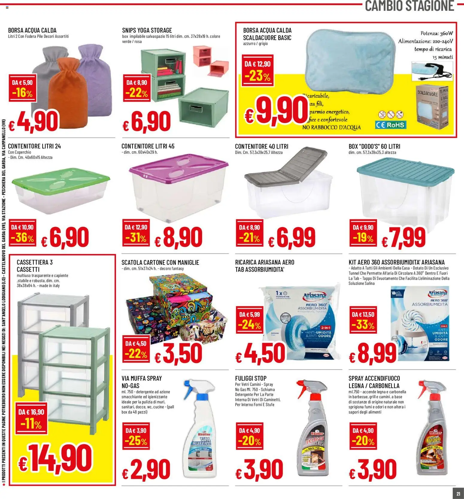 Volantino Galassia del 15/10/2026 | Pagina: 21 | Prodotti: Schiuma, Cucine, Acqua, Cassettiera