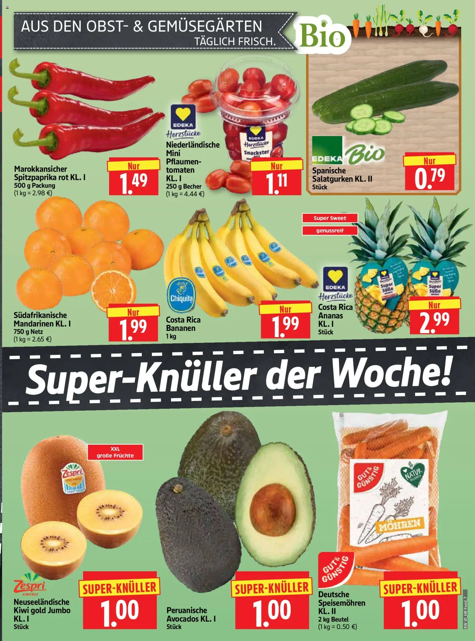 HERKULES Prospekt – gültig ab 05.10.2026 | Seite: 7 | Produkte: Bananen, Mandarinen, Ananas, Kiwi