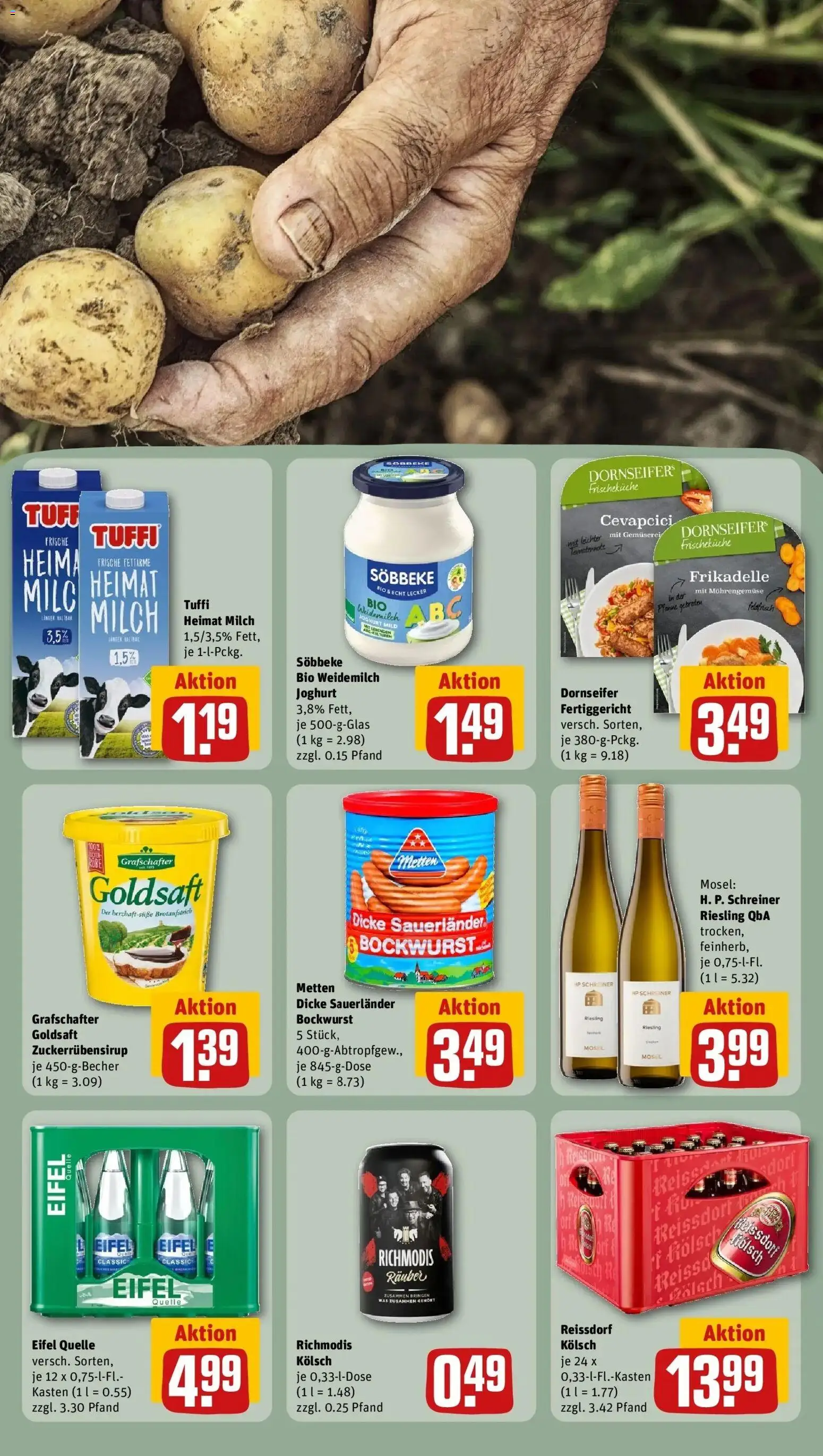 REWE Prospekt ab 28.09.2026 zum Blättern » Angebote | Seite: 27 | Produkte: HP, Bockwurst, Joghurt, Cevapcici