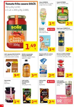 Vista previa Alcampo folleto válido desde el 05.05.2026 | Página: 12 | Productos: Café con leche, Pan, Café molido, Pan de molde