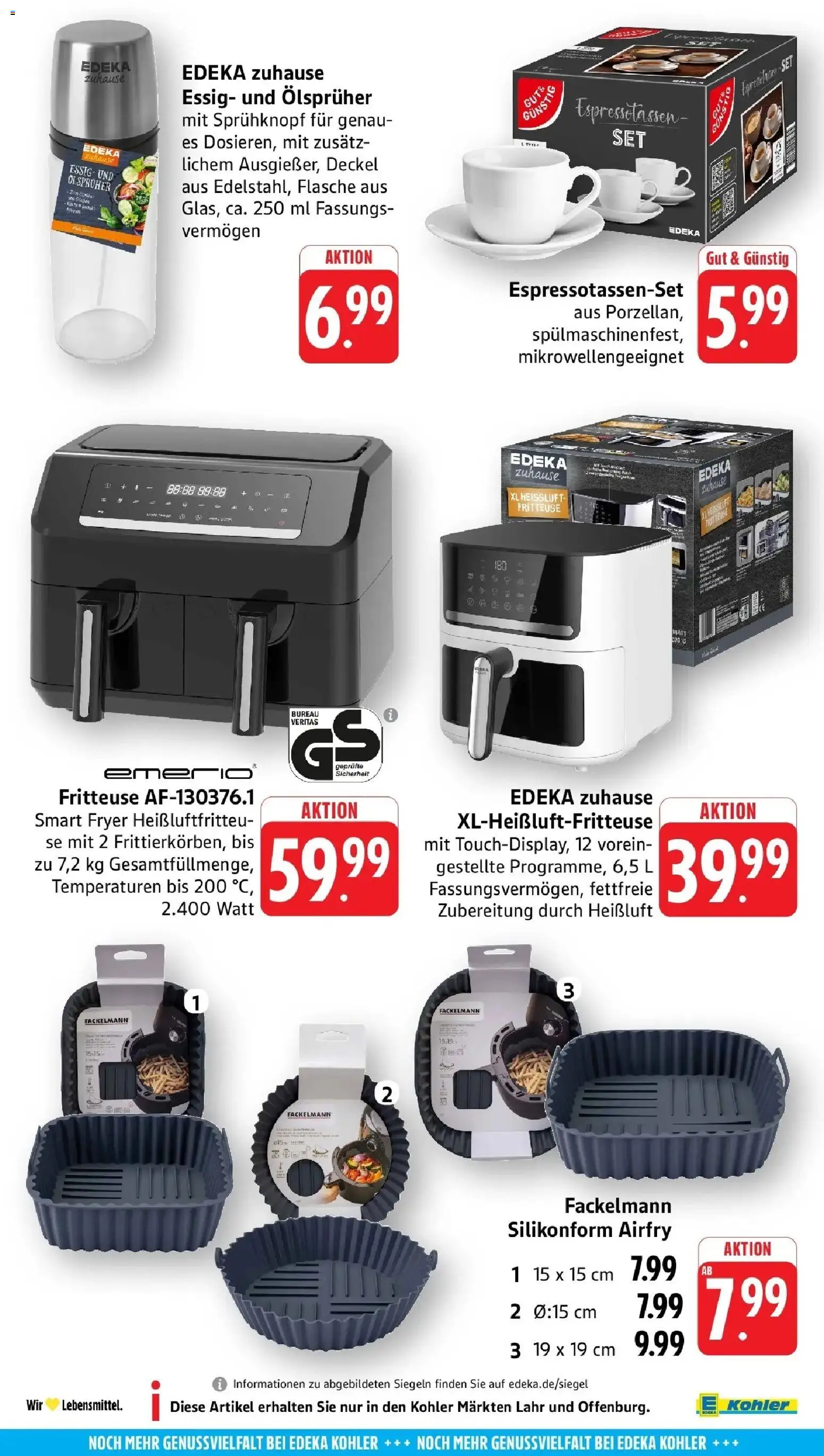 Angebote – gültig ab 27.04.2026 | Seite: 70 | Produkte: Essig, Fritteuse