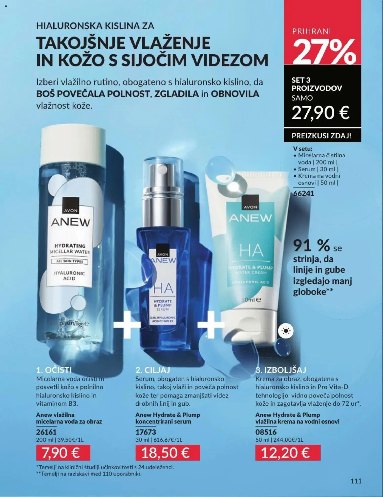 Novi Avon katalog ponudbe – veljaven od 30.06.2026 | Stran: 111 | Izdelki: Krema, Micelarna voda, Voda