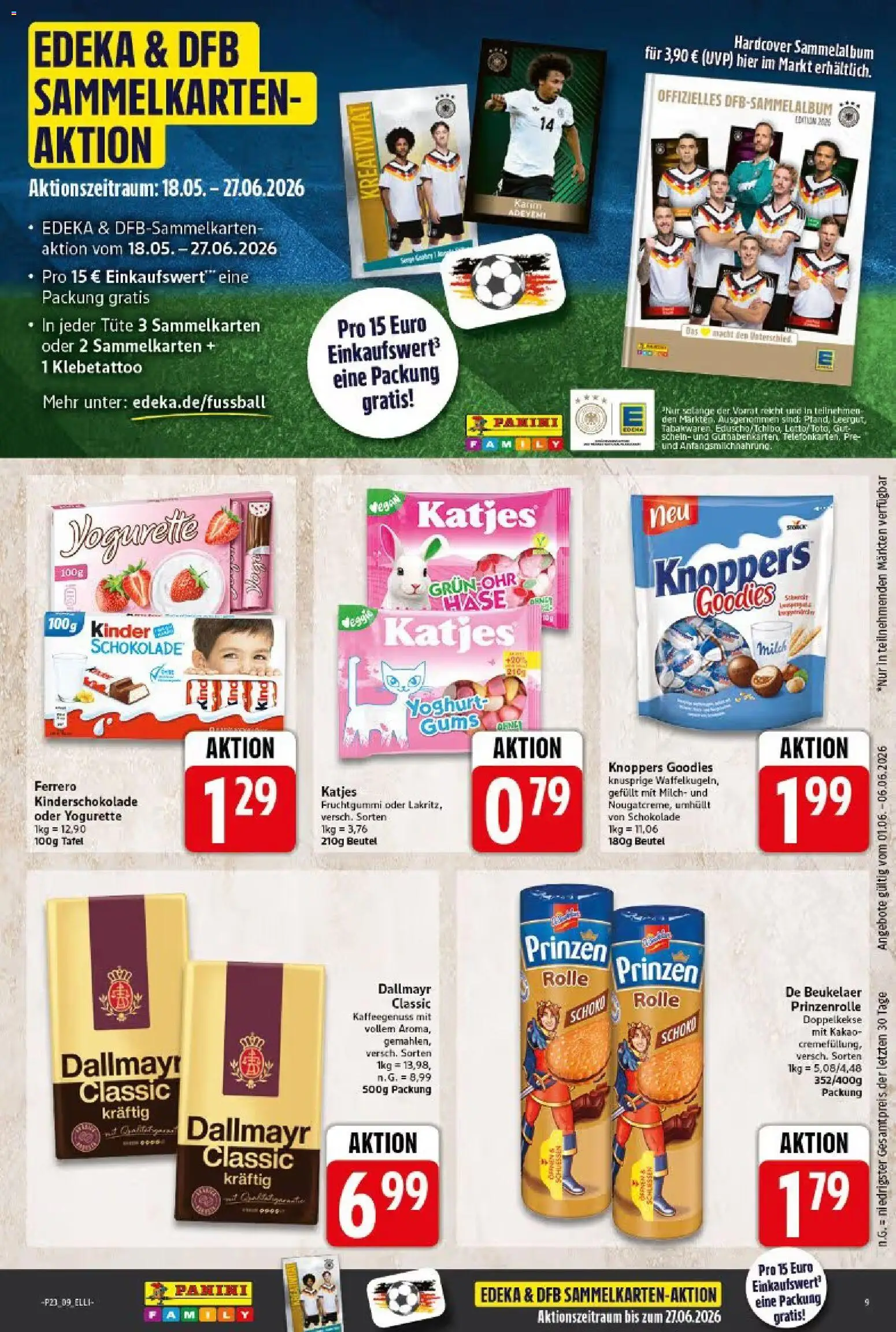 Elli Markt Prospekt Gütersloh – gültig ab 01.06.2026 | Seite: 9 | Produkte: Milch, Katjes, Dallmayr, Knoppers