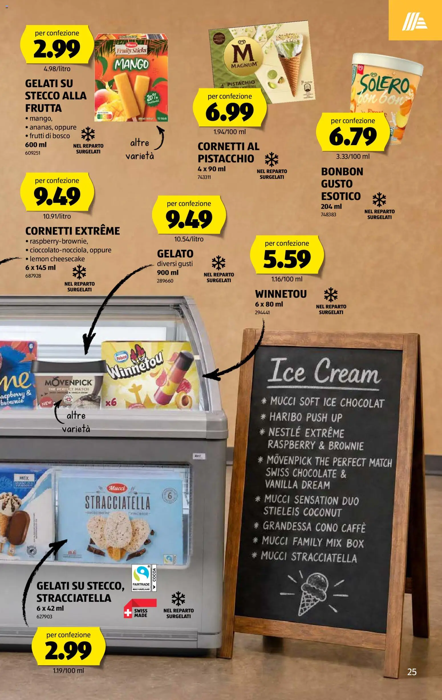 Aldi aktionen IT – gültig ab 23.07.2026 | Seite: 25 | Produkte: En Kommode, Box, Mango